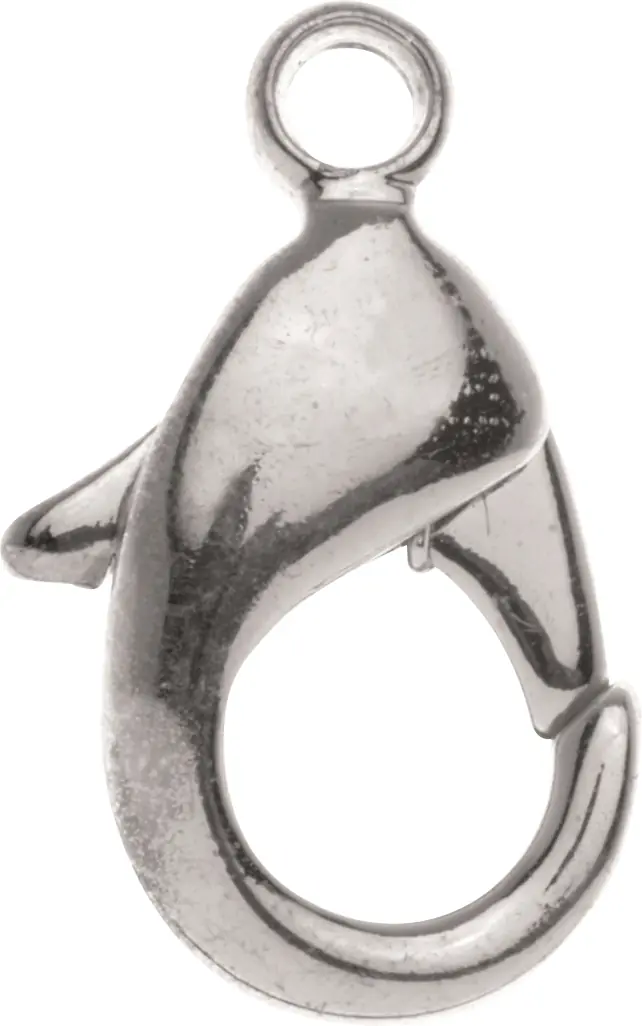 Glorex Karabiner 19 mm 1 Stück, silberfarben