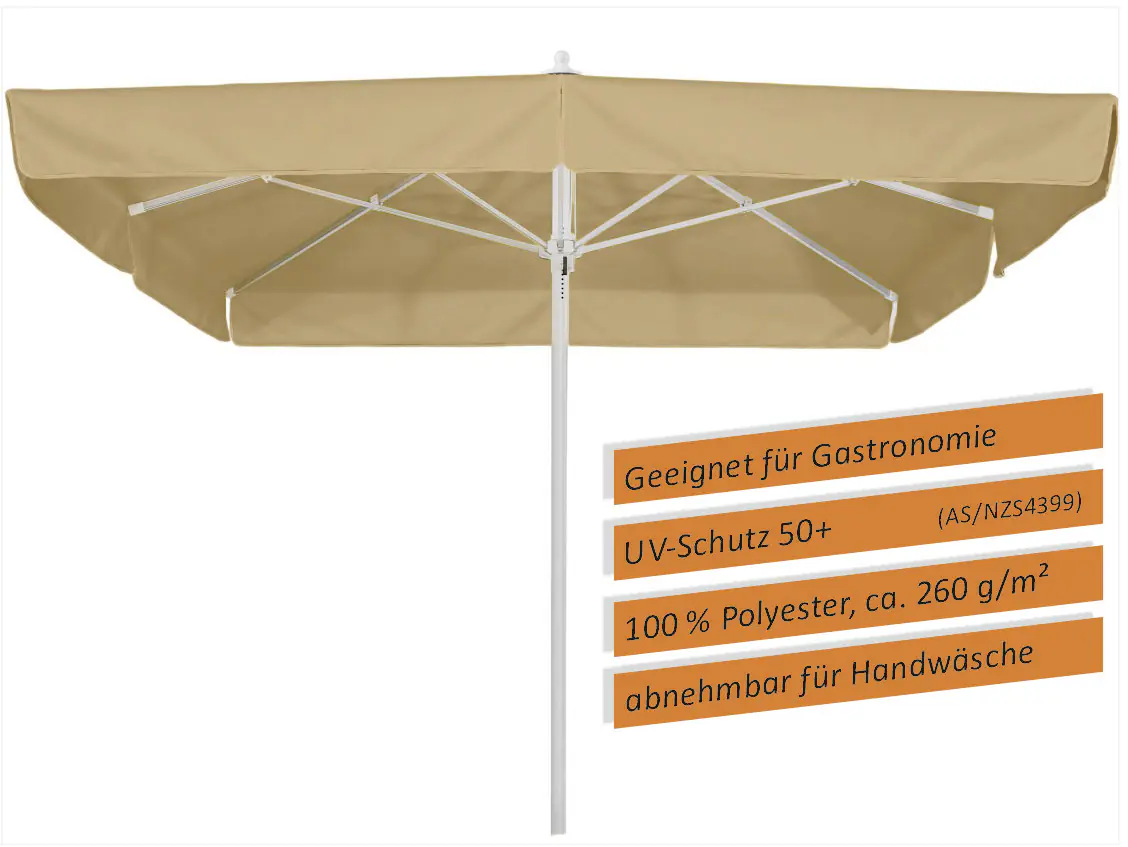 Schneider Sonnenschirm Quadro sand 300 x 300 cm