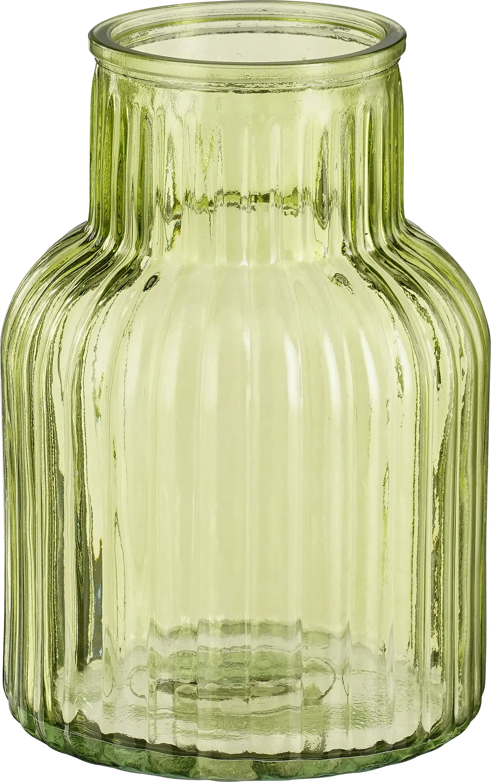 Mica Decorations Vase Glas Ambre grün Ø 14 x 20 cm