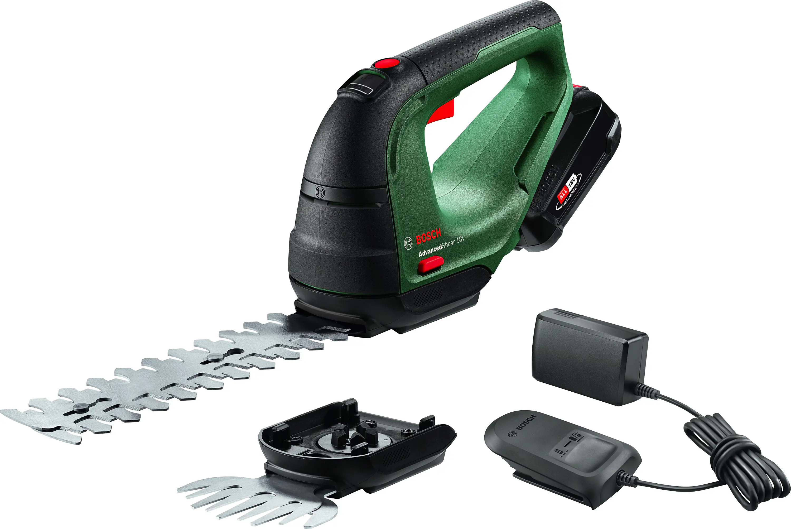Bosch Akku-Strauch- und Grasscheren-Set AdvancedShear 18V-10 18 V, 2,0 Ah