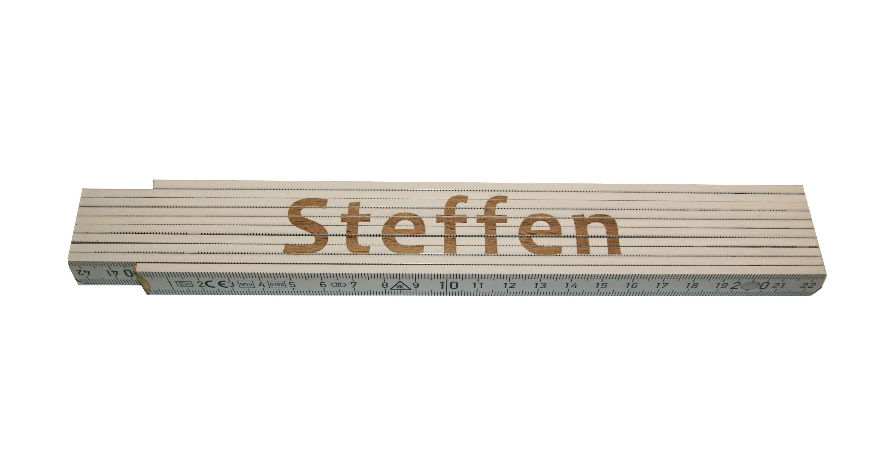 Zollstock Steffen 2 m weiß