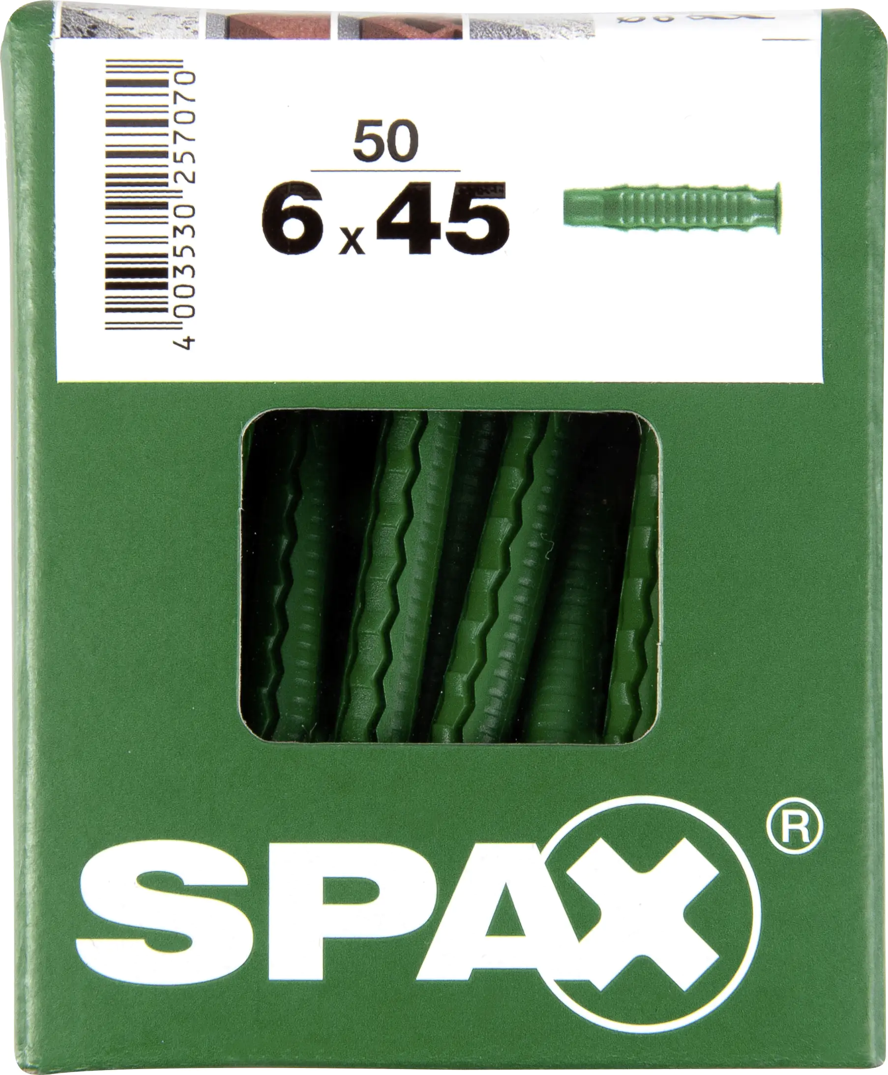Spax Spreizdübel 6.0 x 45 mm - 50 Stück Spax Spreizdübel 6.0 x 45 mm - 50 Stück