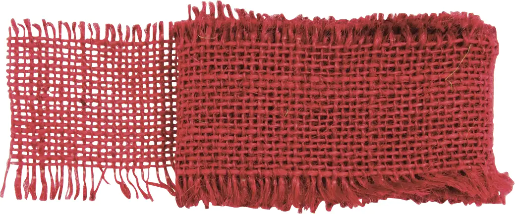 Glorex Juteband rot 40 mm x 1 m