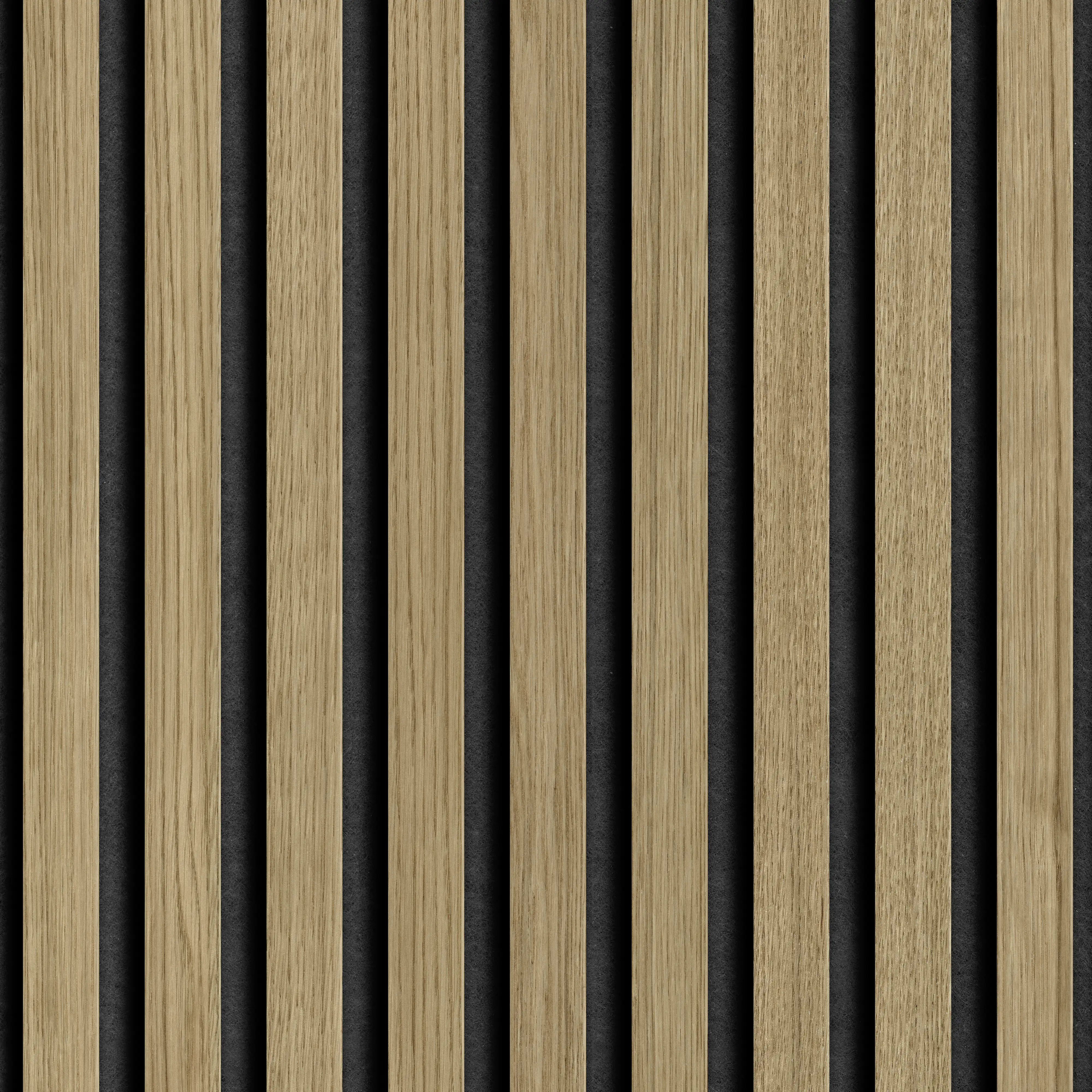 Grosfillex Wandpaneel Kunststoff LINIO 260 x 37,5 cm 8 mm Light Oak 3 Stück