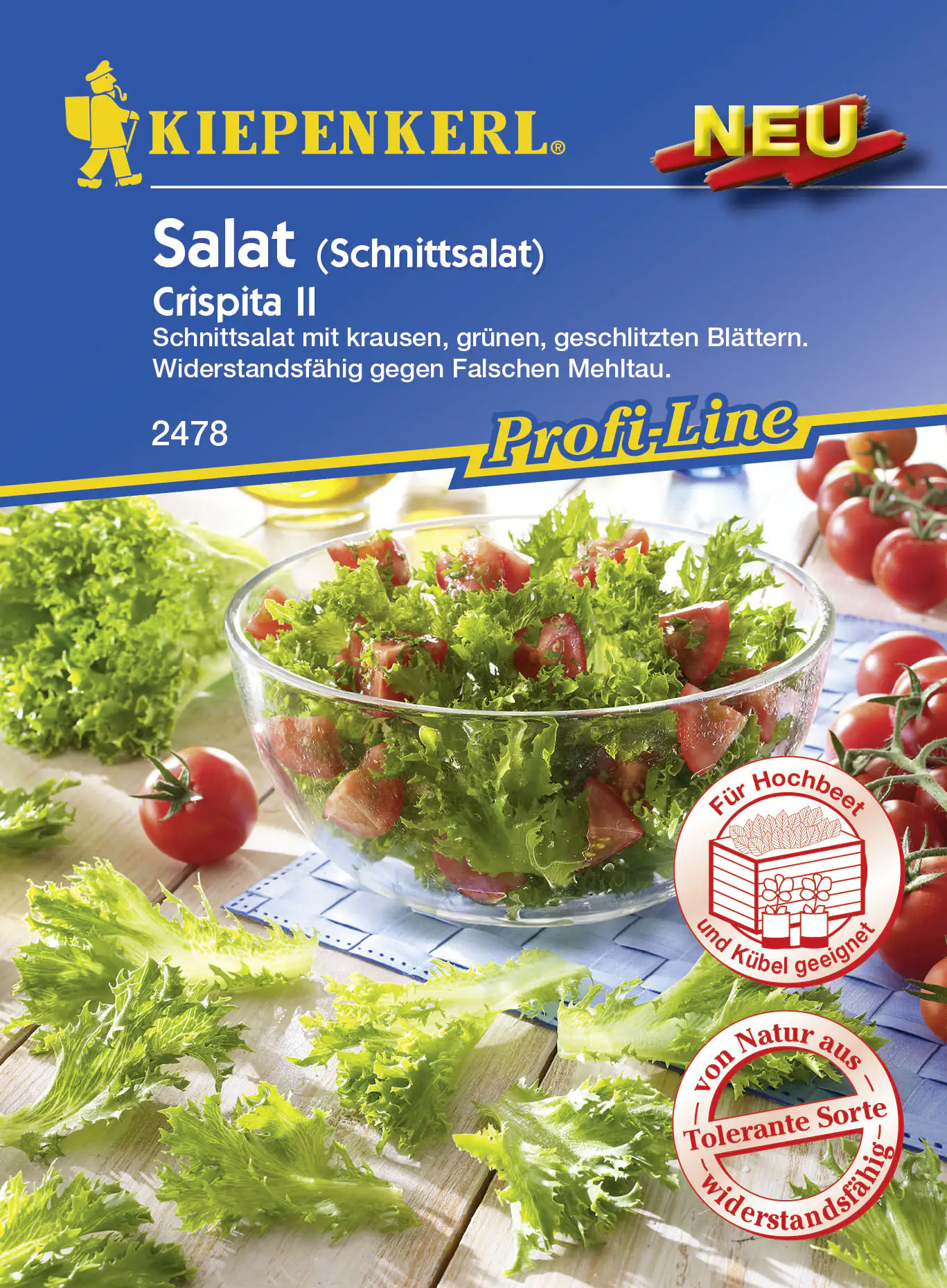 Kiepenkerl Profi-Line Schnittsalat Crispita II Lactuca sativa var.crispa, Inhalt: ca. 200 Pflanzen Kiepenkerl Profi-Line Schnittsalat Crispita II Lactuca sativa var.crispa, Inhalt: ca. 200 Pflanzen