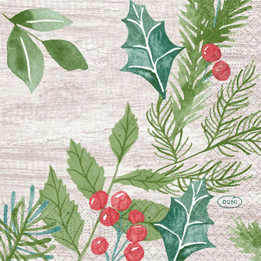 Duni Servietten winter greene 24 x 24 cm - 20er Pack