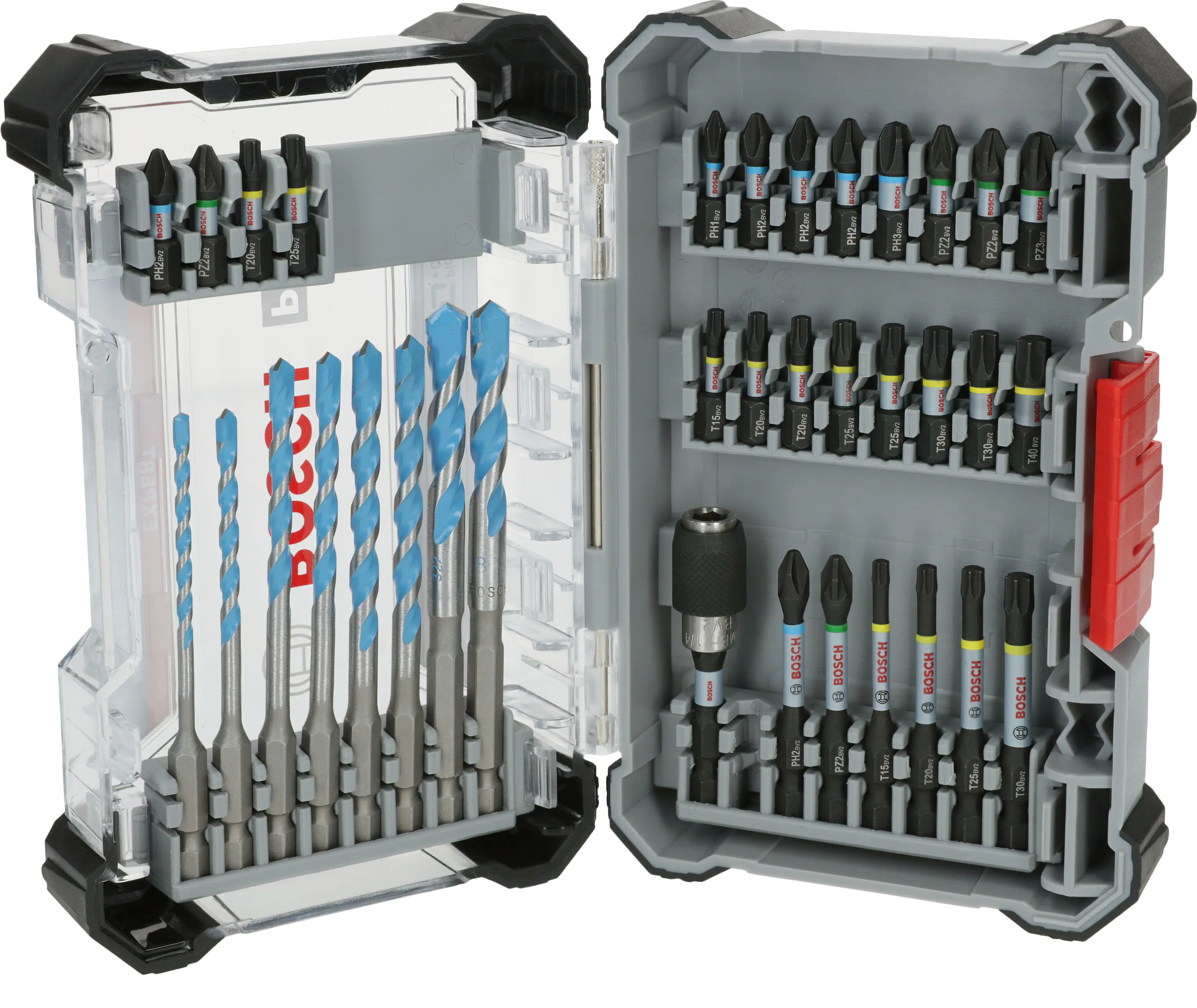 Bosch PRO Impact Schrauberbits und Multi Construction Bohrer Set 35-teilig