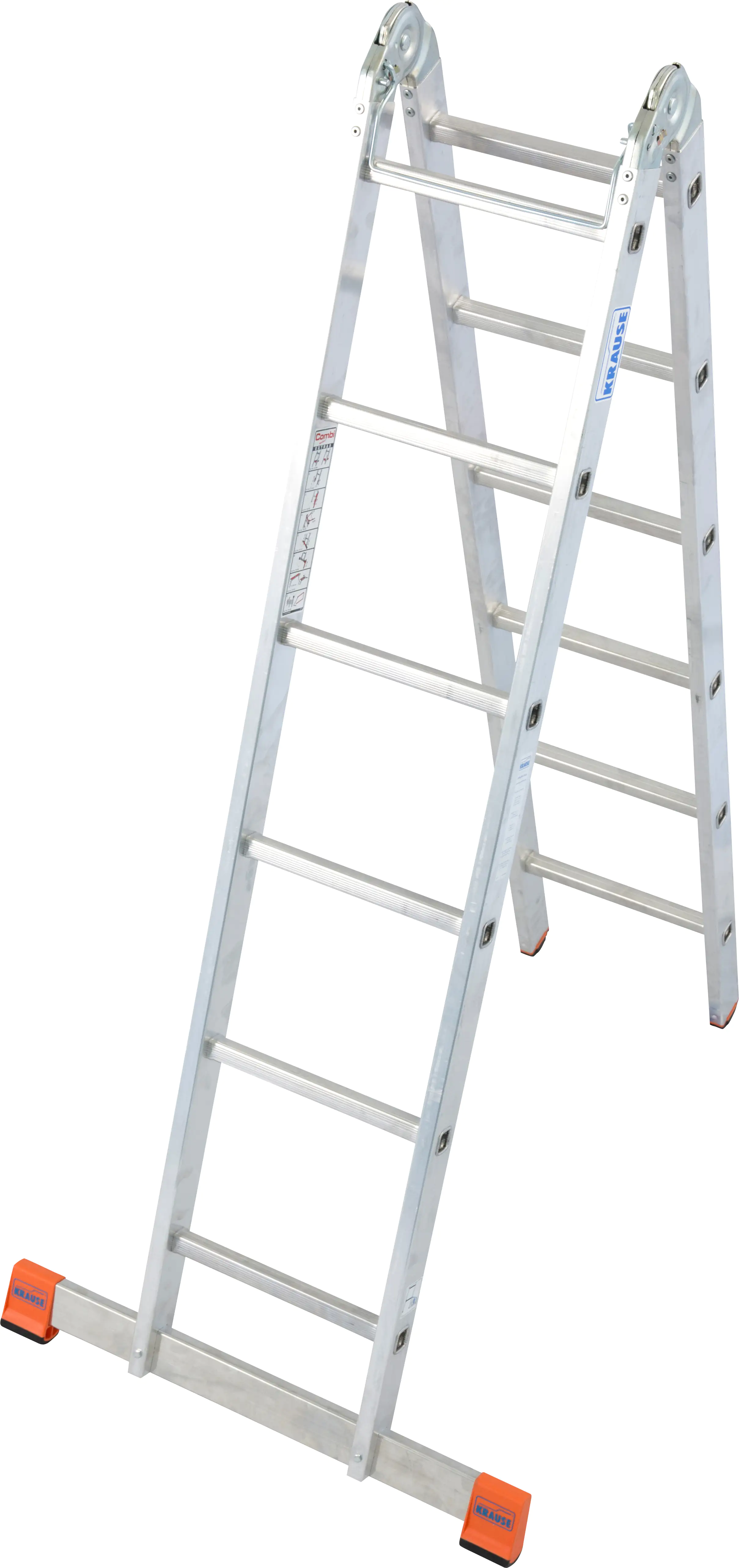 Krause Aluminium-Gelenk-Doppelleiter MONTO TriMatic 4,40 m