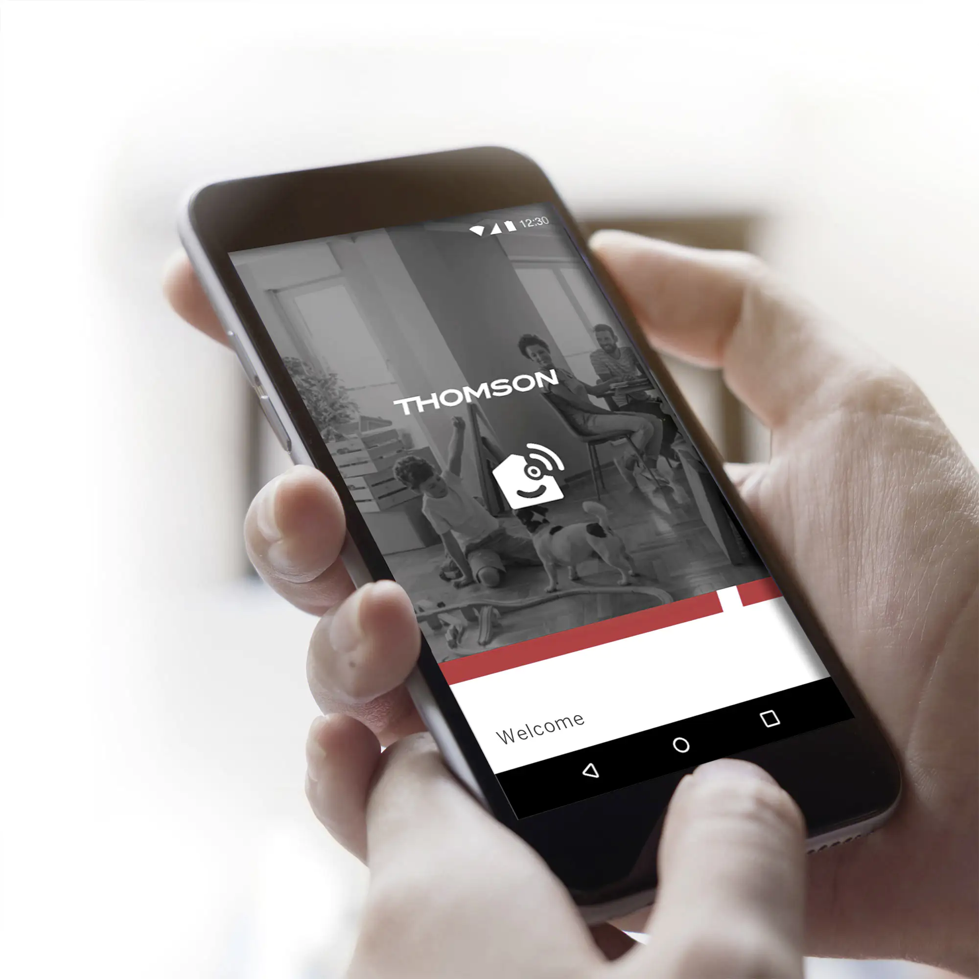 THOMSON WLAN-Kameraleuchte RHEITA 100 integrierte Beleuchtung