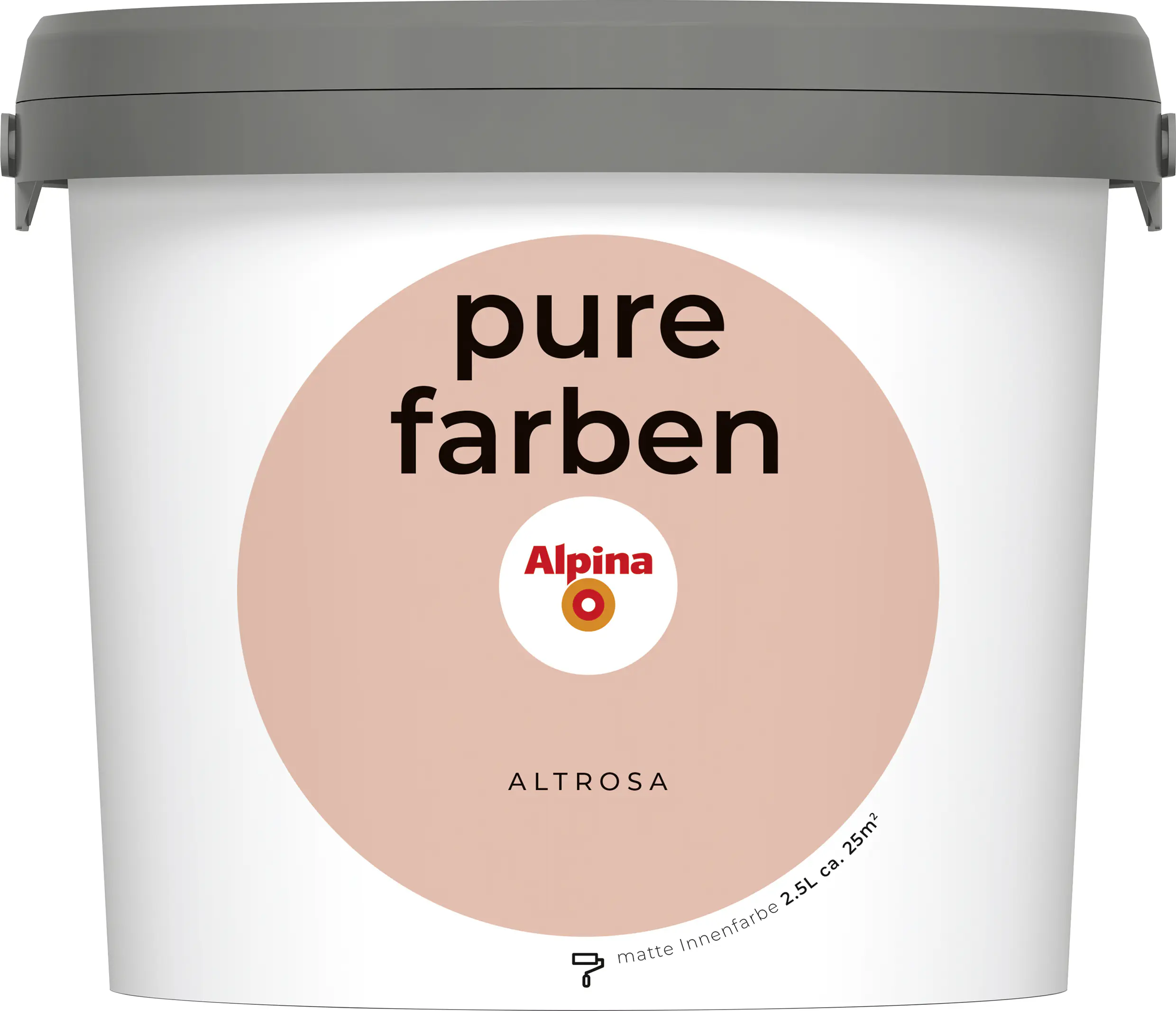 Alpina Pure Farben Wandfarbe altrosa 2,5 L