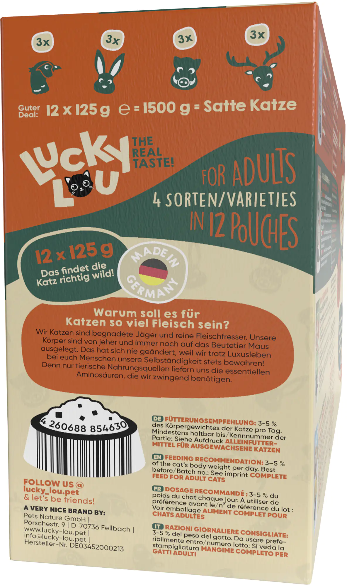 Lucky Lou Lifestage Adult Wild-Mix 12x125g Lucky Lou Lifestage Adult Wild-Mix 12x125g