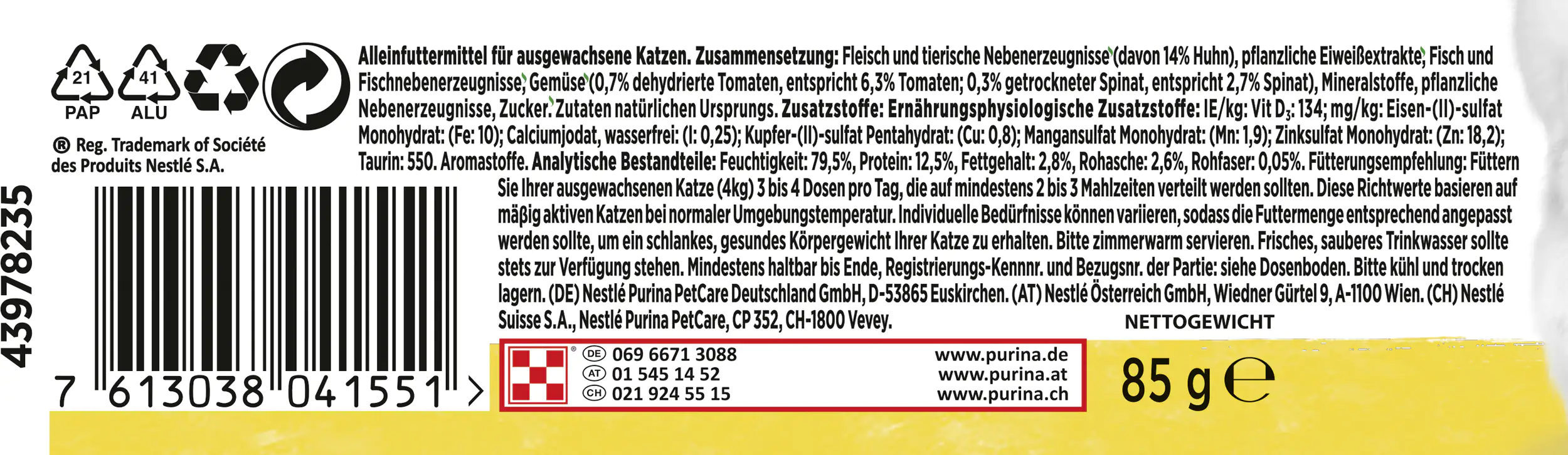 Gourmet Natures Creations reich an Huhn 85 g Gourmet Natures Creations reich an Huhn 85 g