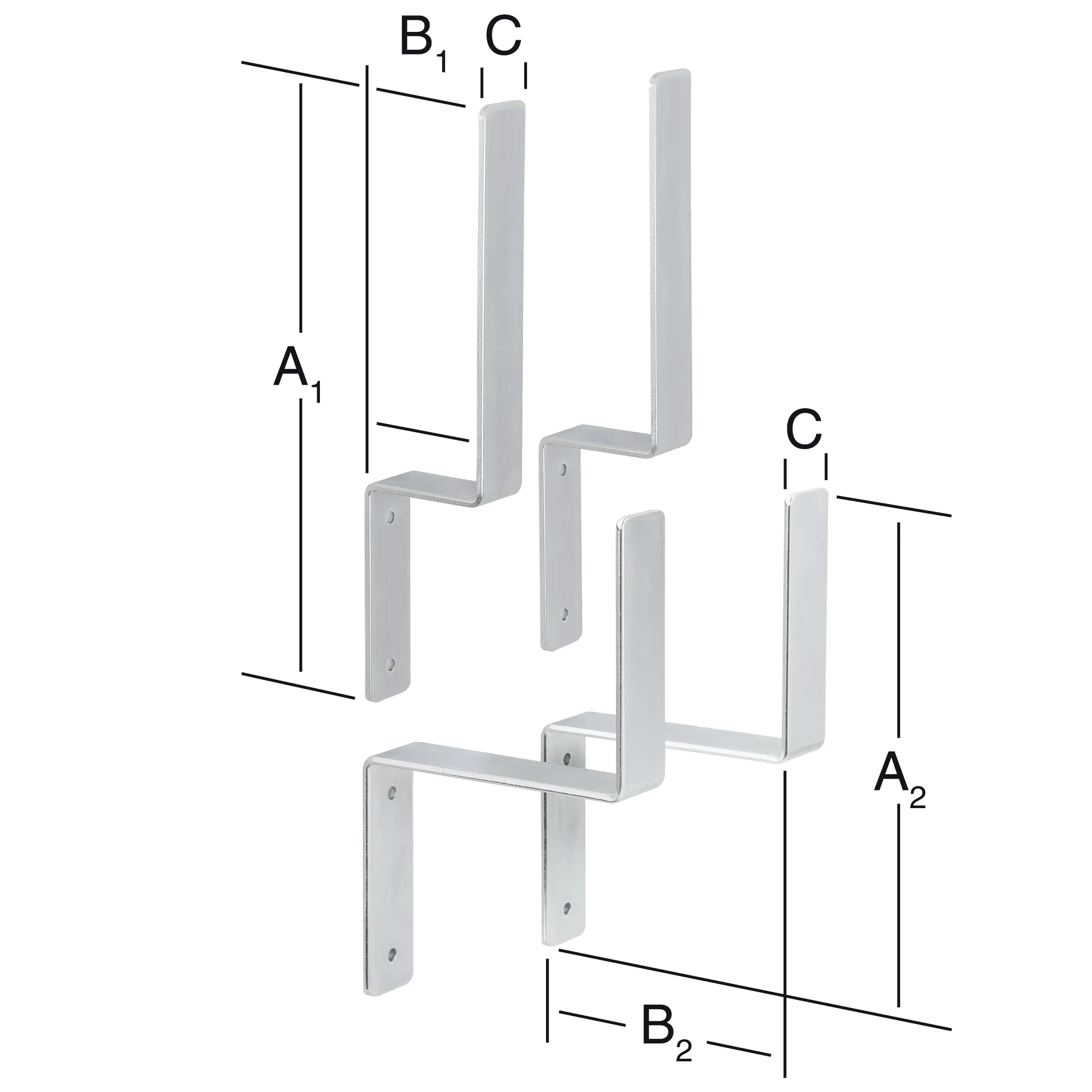 Vormann Halterungs-Sets Festzeltgarnitur verzinkt 370/280 x 80/160 x 40 mm Vormann Halterungs-Sets Festzeltgarnitur verzinkt 370/280 x 80/160 x 40 mm