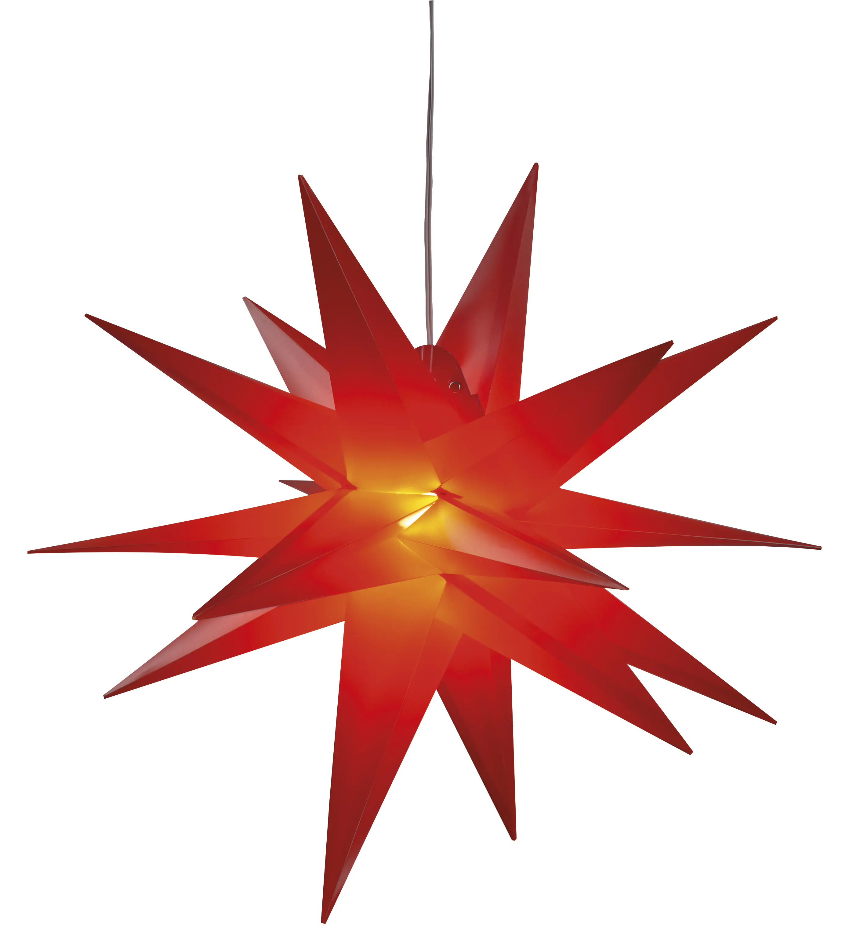 Saico LED-Stern mit Timer Ø 35 cm warmweiß rot