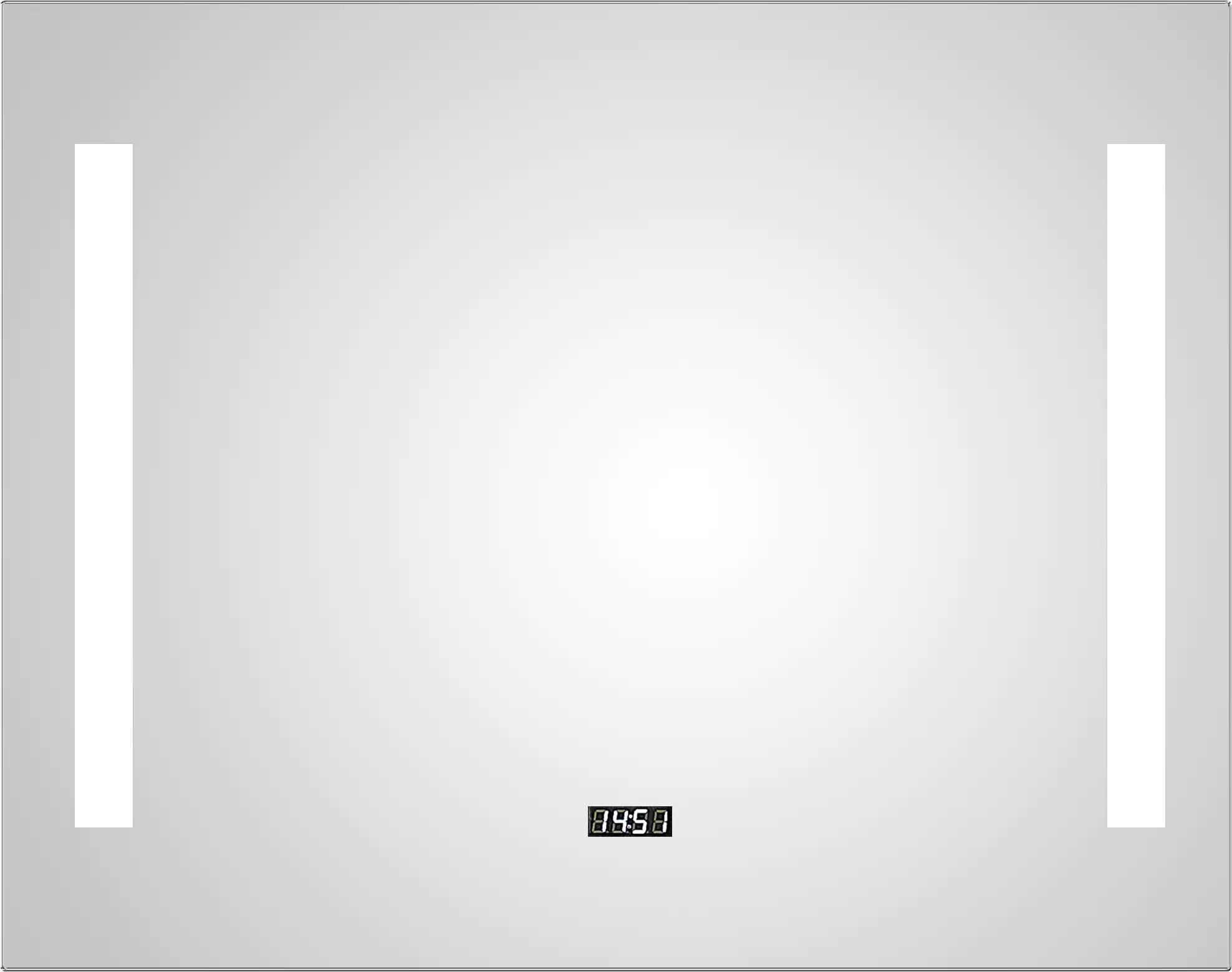 DSK LED Lichtspiegel Silver Time 80x60 cm DSK LED Lichtspiegel Silver Time 80x60 cm