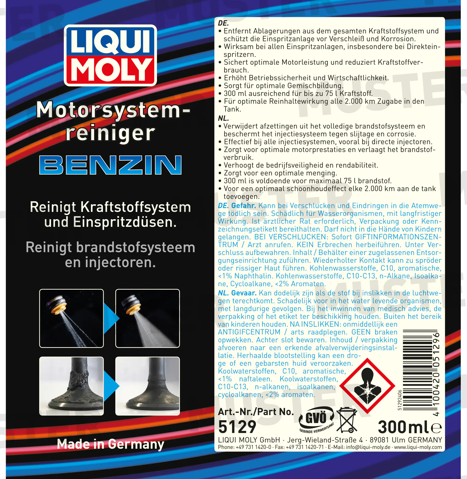 Liqui Moly Motorsystemreiniger Benzin 300 ml Liqui Moly Motorsystemreiniger Benzin 300 ml