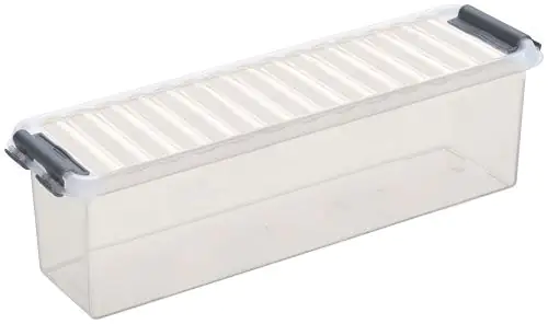 Sunware Aufbewahrungsbox Q-Line 1,3L transparent 27 x 8,4 x 9 cm