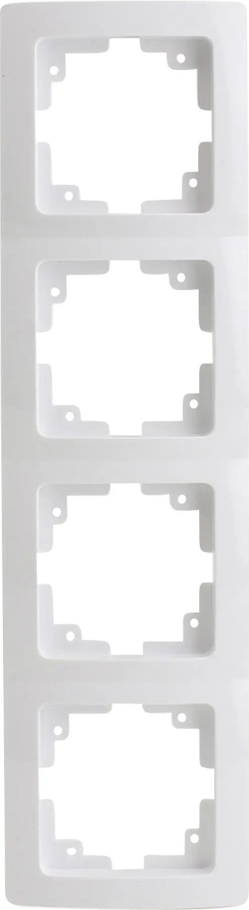 Unitec Abdeckrahmen Monaco 4-fach ultraweiß