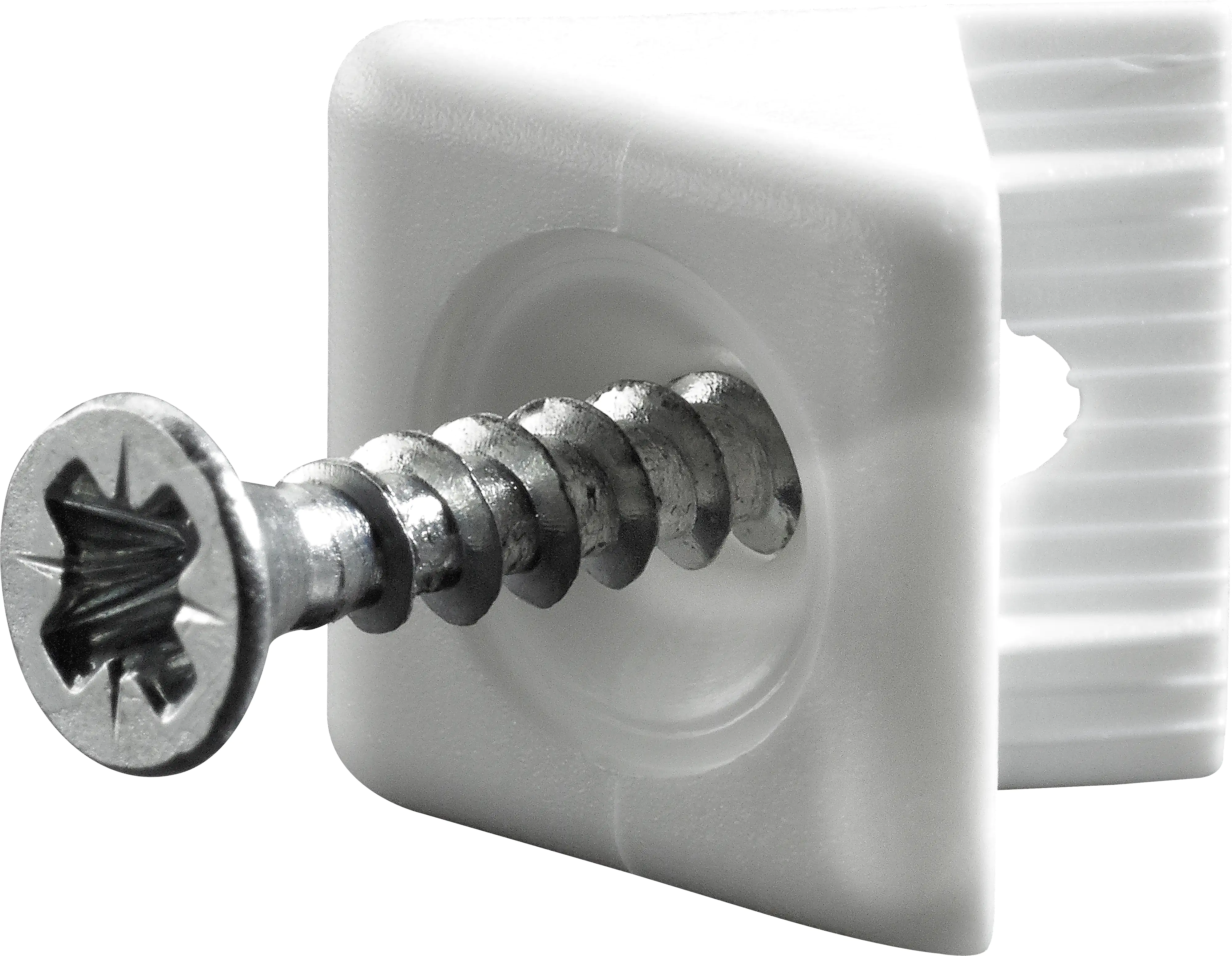 Hettich Rückwandstabilisator Kunststoff 14 x10 x10 mm, weiß, 10 Stück