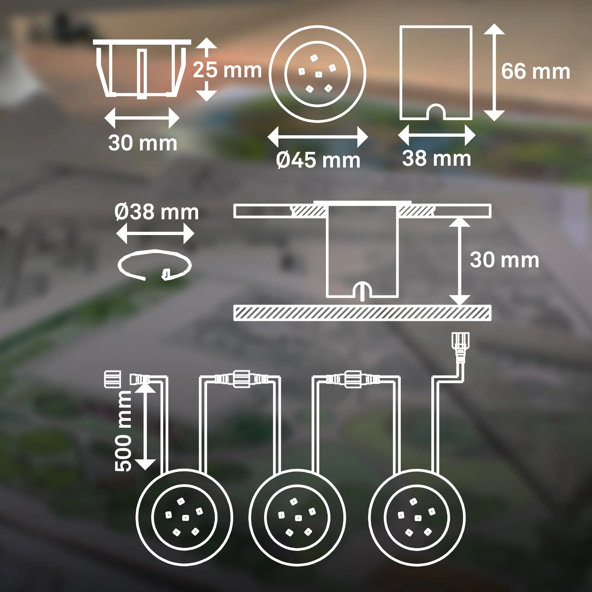 Briloner LED Boden-Einbaustrahler Connect to Shine3er Ergänzungsset 3x 1W warmweiß Briloner LED Boden-Einbaustrahler Connect to Shine3er Ergänzungsset 3x 1W warmweiß
