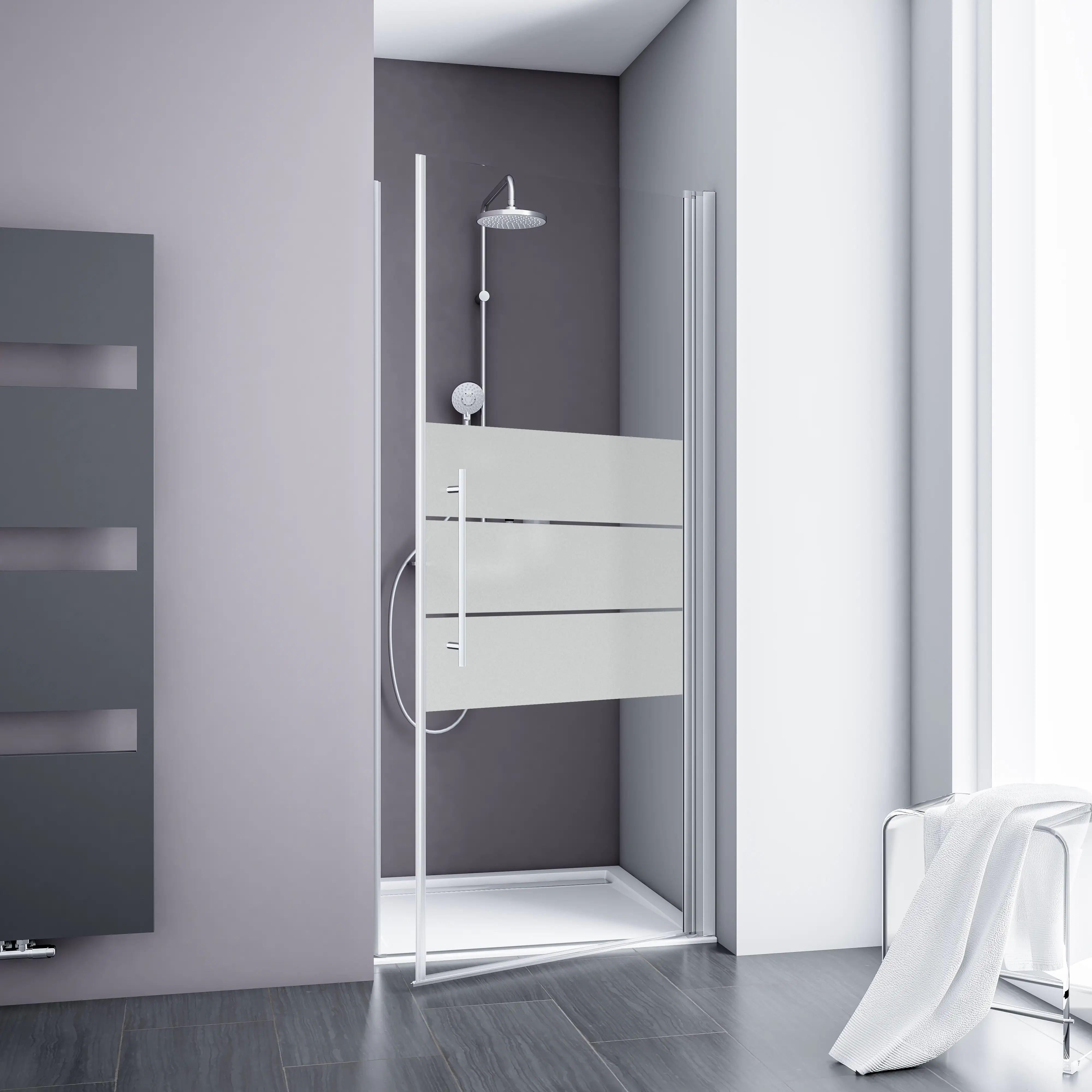 4060991064128 Schulte Nische Drehtür 80 x 192 cm Alexa Style 2.0