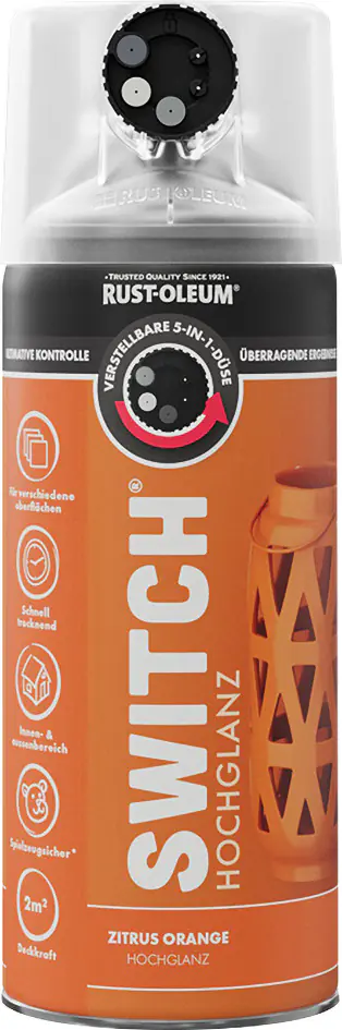 Rust-Oleum Sprühlack Switch 400 ml zitrusorange hochglanz