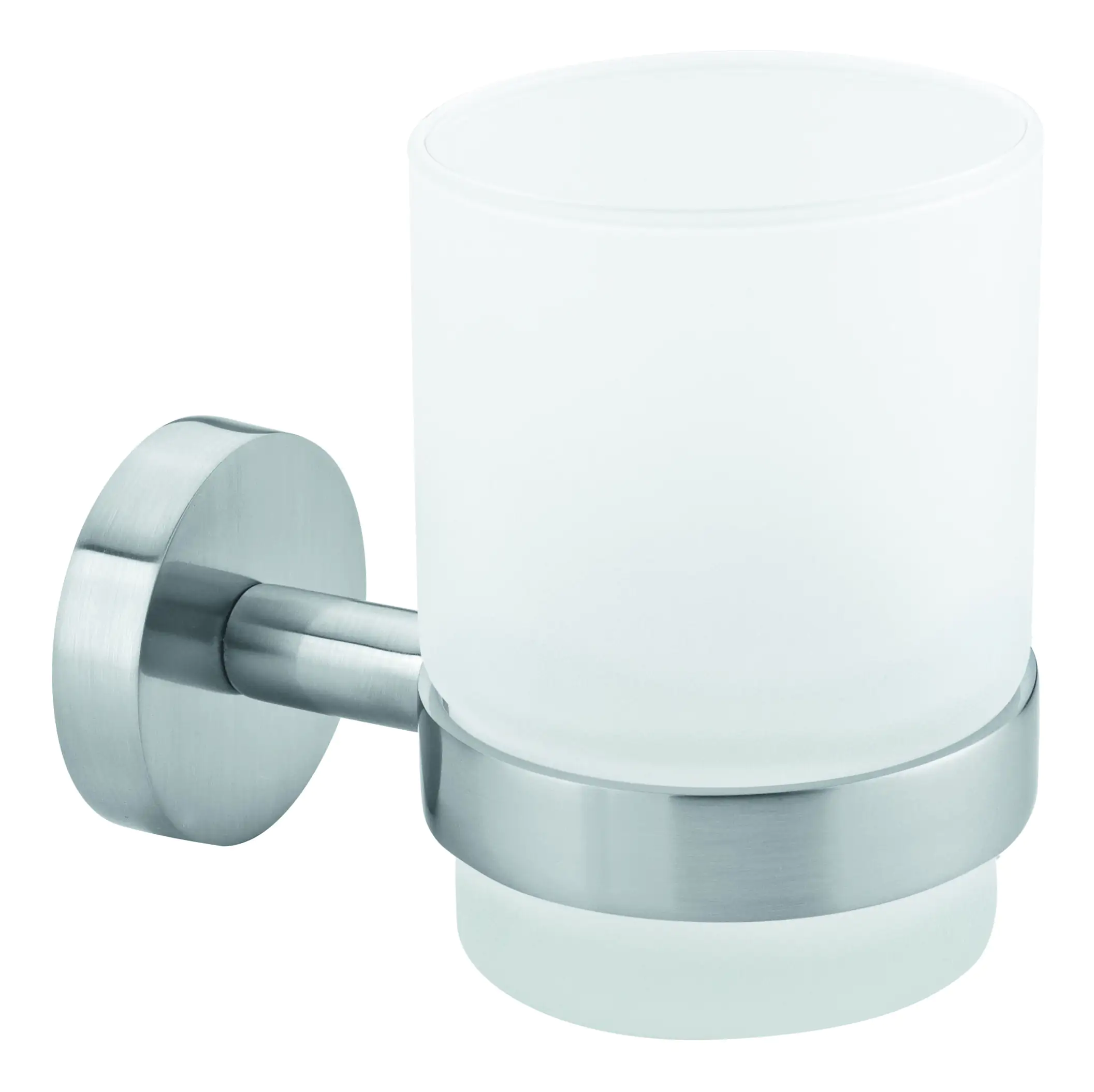 tesa Moon Zahnputzbecher zum Hängen edelstahl satiniertes Glas tesa Moon Zahnputzbecher zum Hängen edelstahl satiniertes Glas