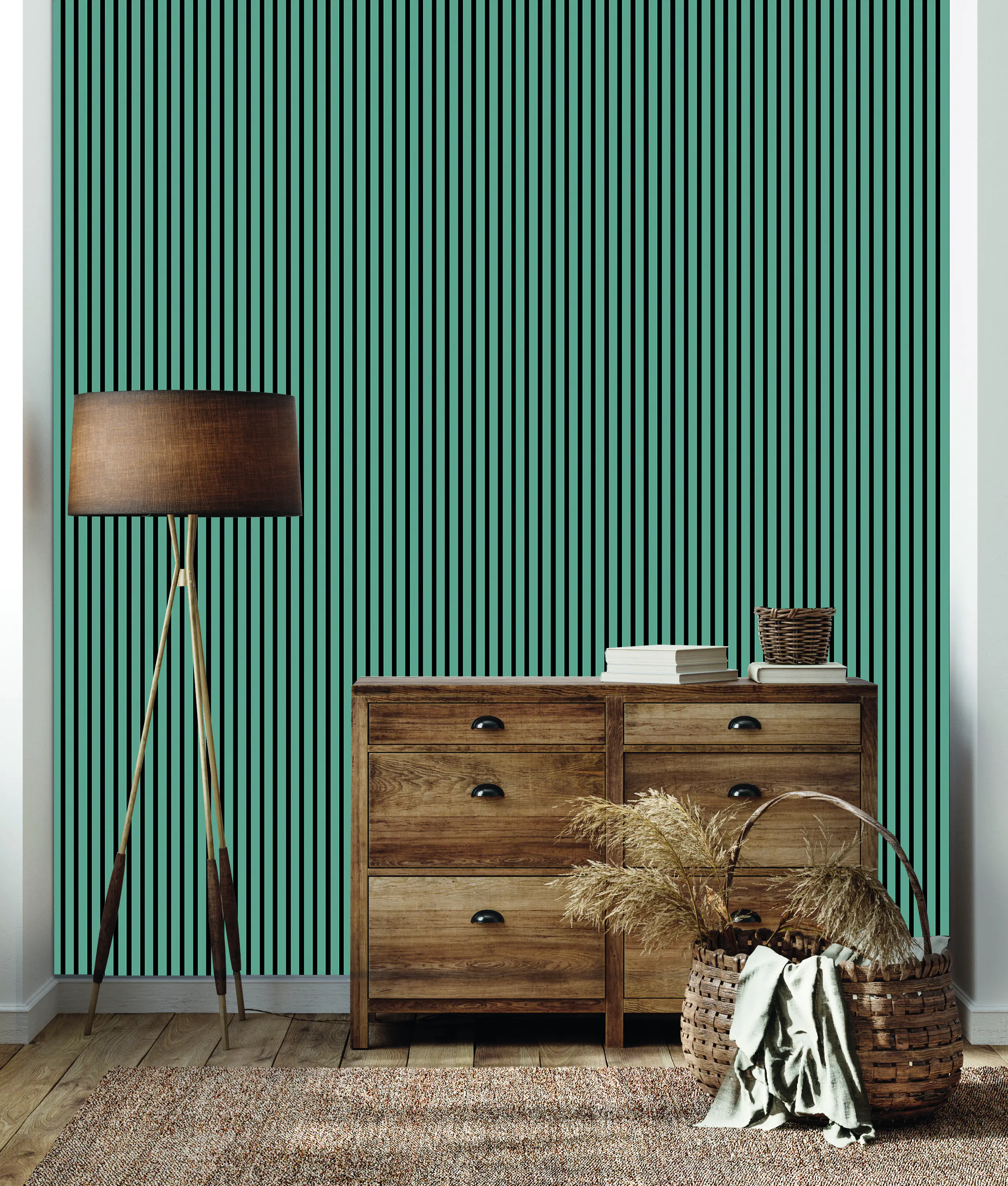 Neuhofer Akustikpaneele 267 x 57,25 x 1,9 cm Matcha grün foliert