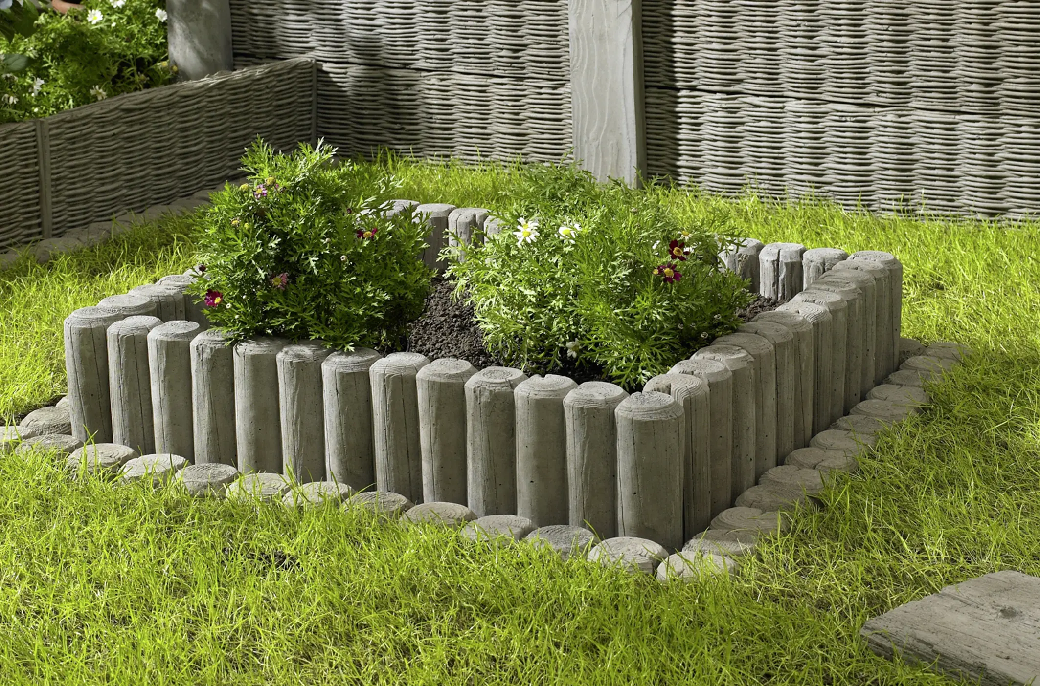 Kann Palisade Antik 5er- Element 20 x 39,5 x 8 cm braun Kann Palisade Antik 5er- Element 20 x 39,5 x 8 cm braun