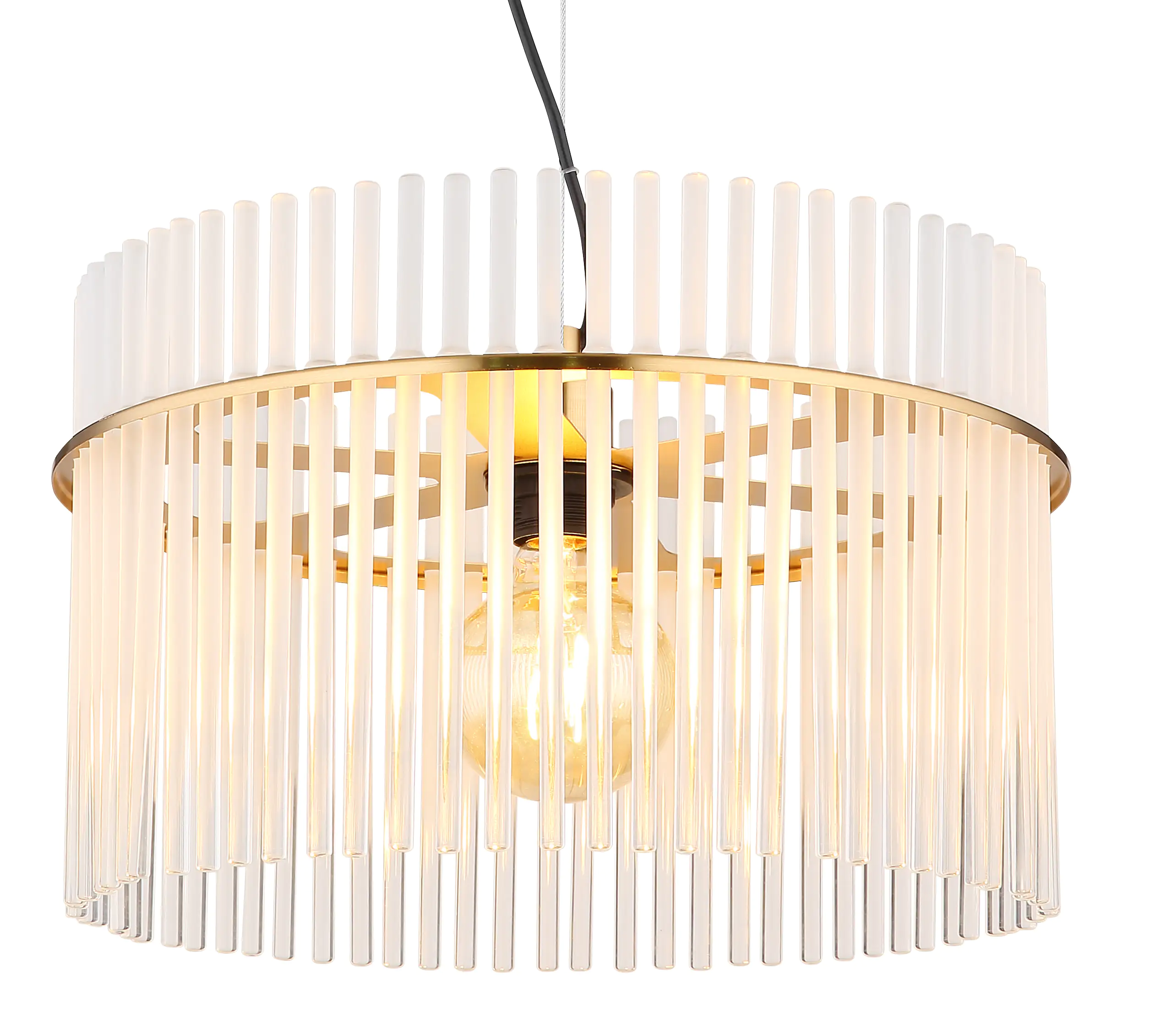 Globo Deckenleuchte Gorley gold opal 40 x 125 cm E27