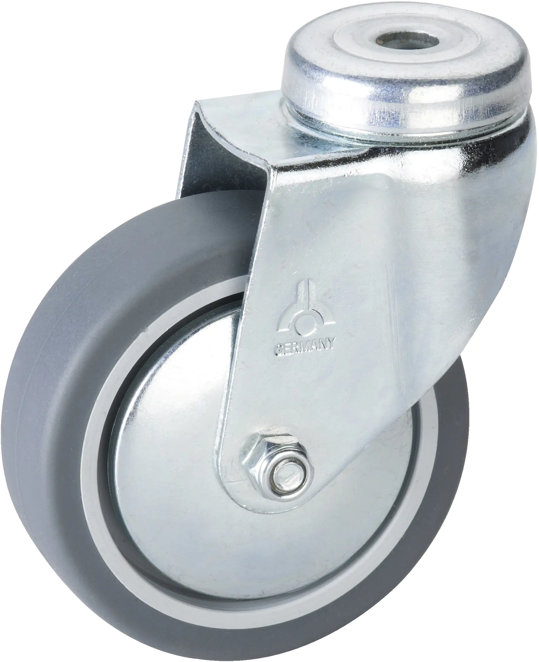 Lenkrolle mit Rückenloch 100 x 25 mm, Tragkr. 55 kg