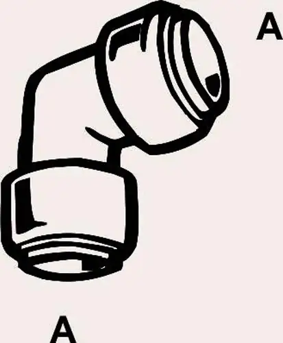 Cornat Winkel 90° / Ø 15 mm