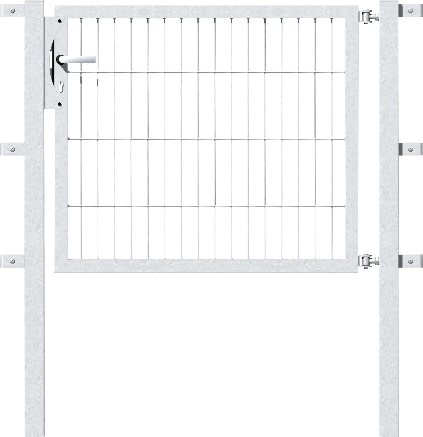 Alberts Stabgitter Einzeltor Flexo 100 x 80 cm 6/5/6 feuerverzinkt