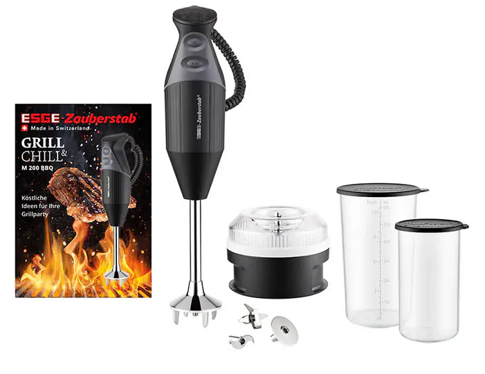 ESGE Stabmixer M 200 BBQ 200 W Rezeptbuch Zauberstab