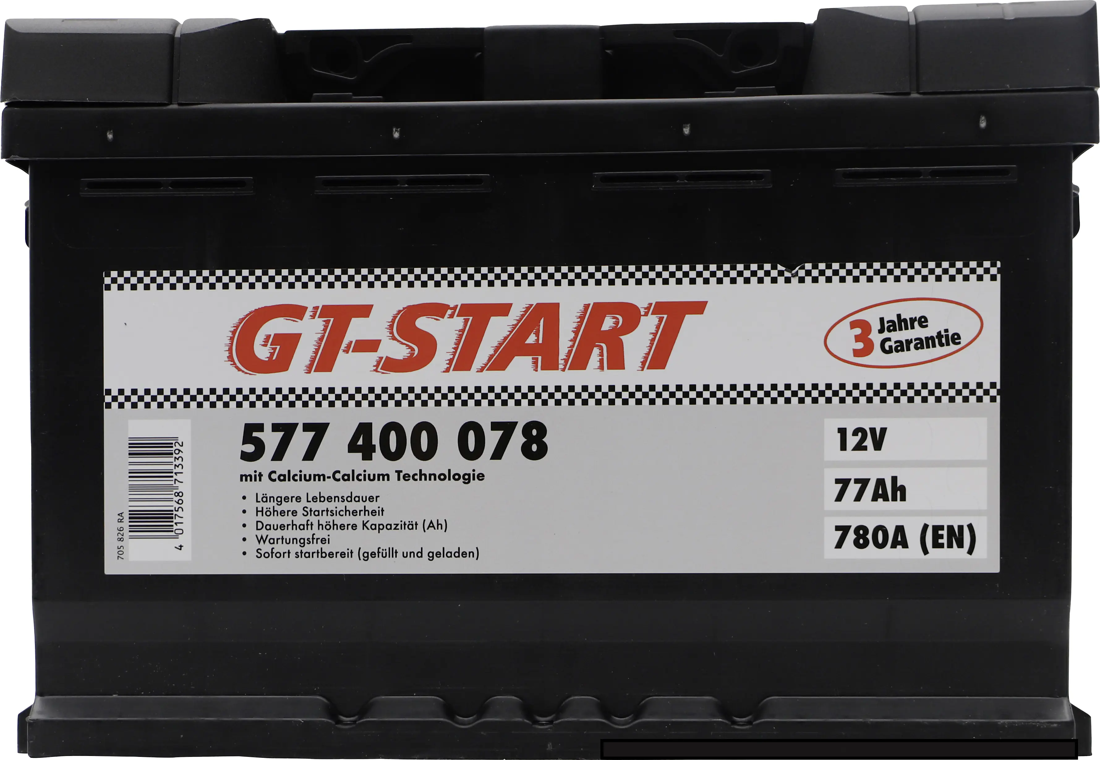 GT-Start Starterbatterie SLI 77Ah 780A  GT-Start Starterbatterie SLI 77Ah 780A
