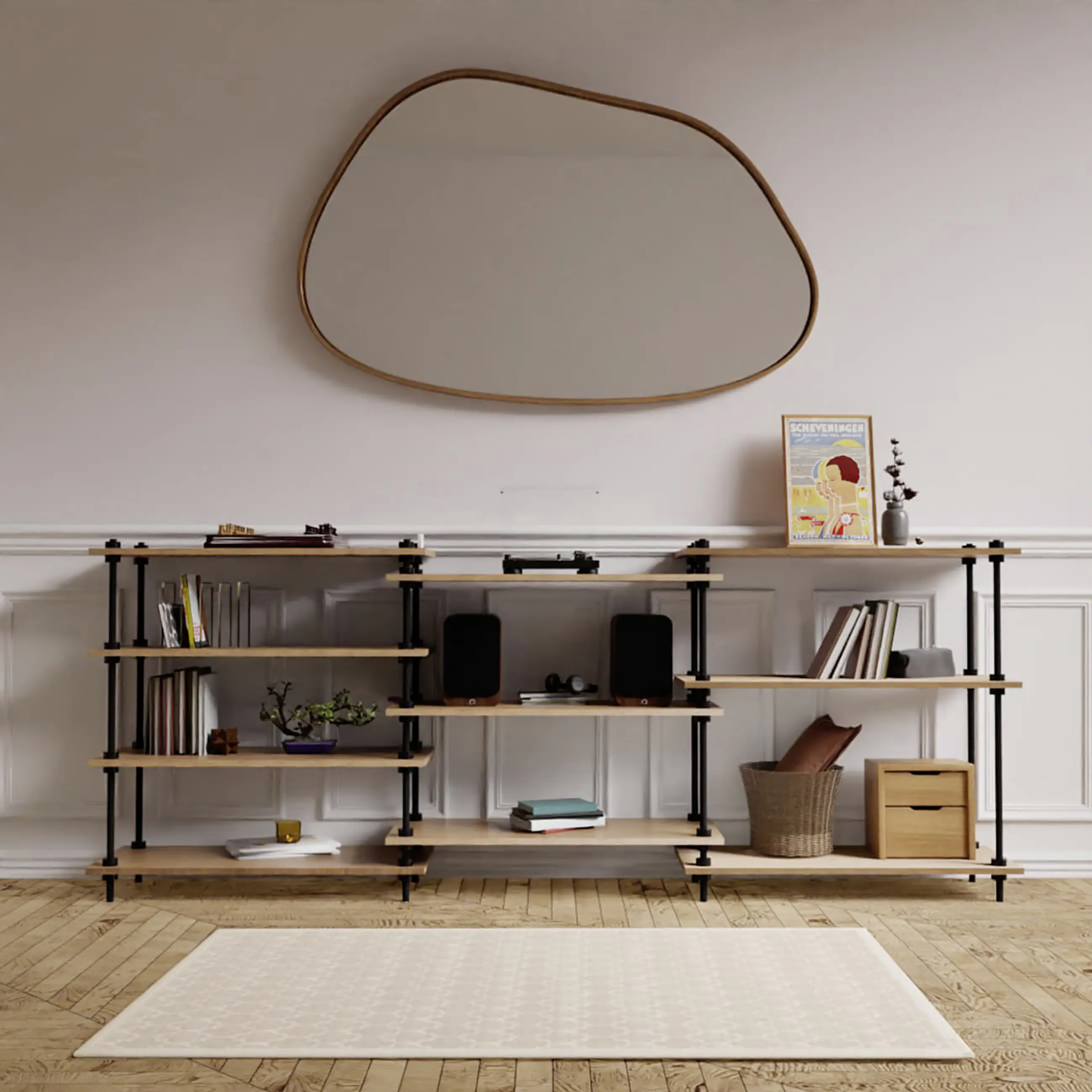 Ar Shelving Standregal-Set Deco Nebraska 92,5 x 235 cm 400 kg