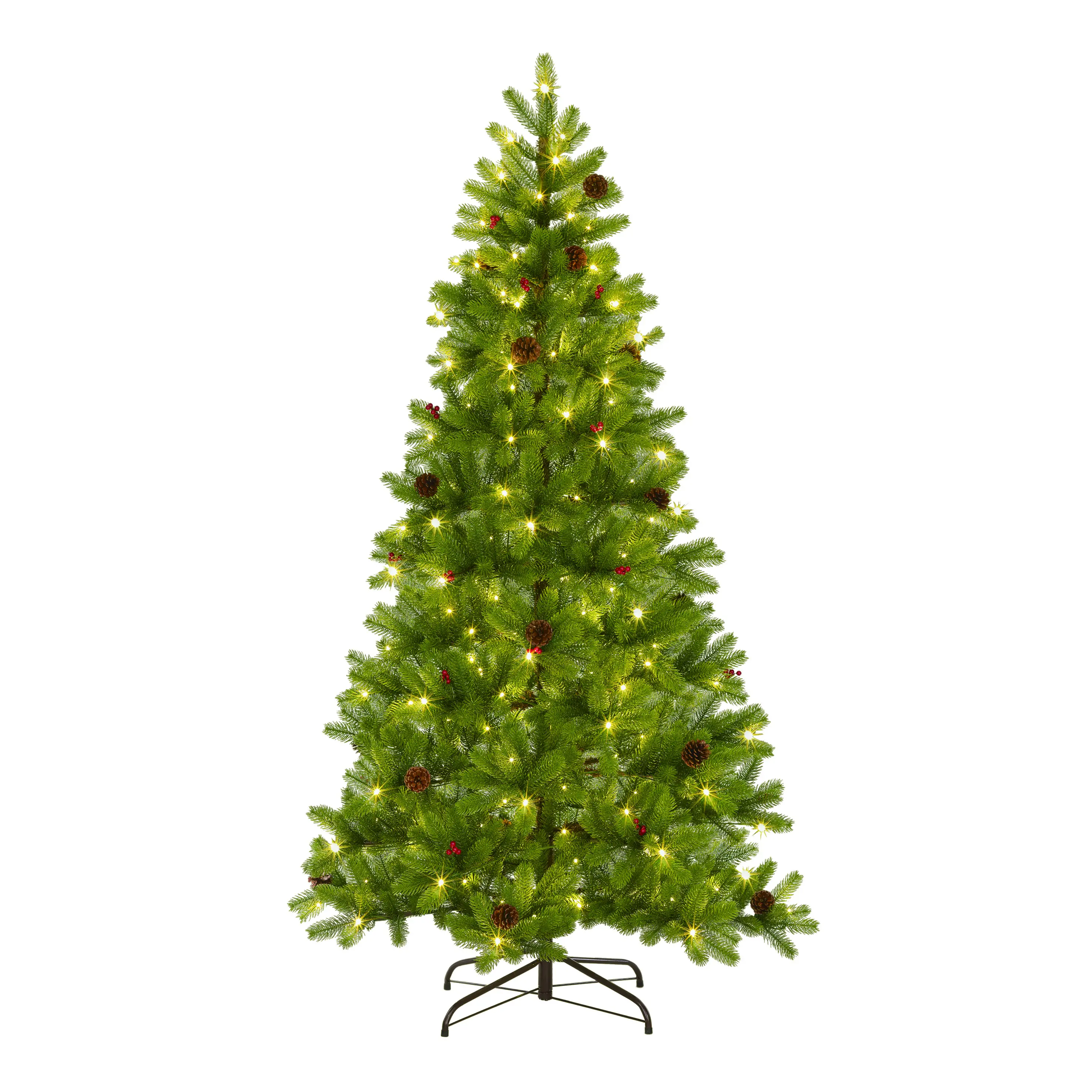 Black Box Trees Weihnachtsbaum Canaan beleuchtet inkl. Weihnachtsschmuck 180 cm grün