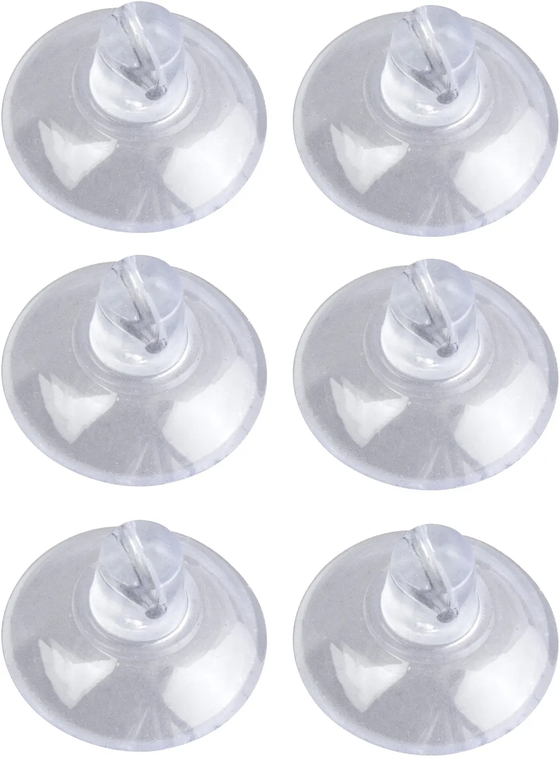 Wenko Minisaughaken Kunststoff, transparent, 6er-Pack