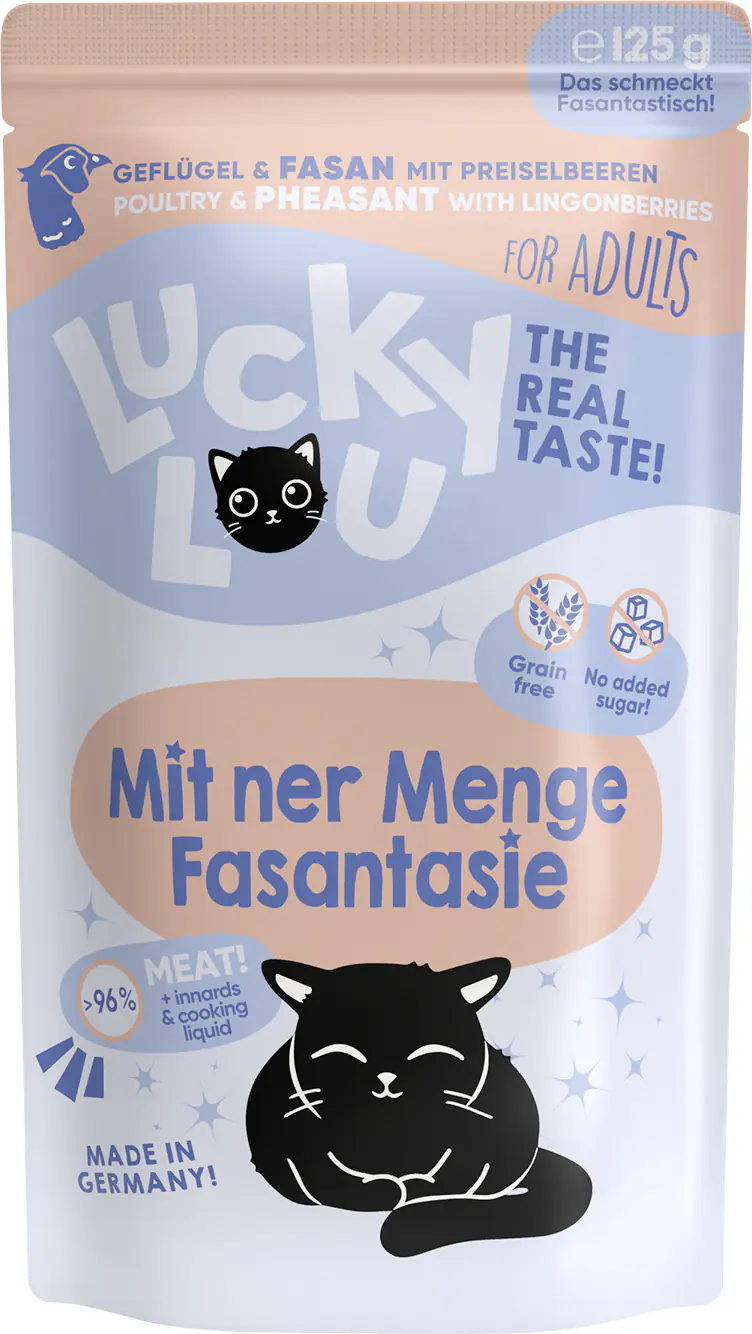 Lucky Lou Lifestage Adult Geflügel und Fasan 125g