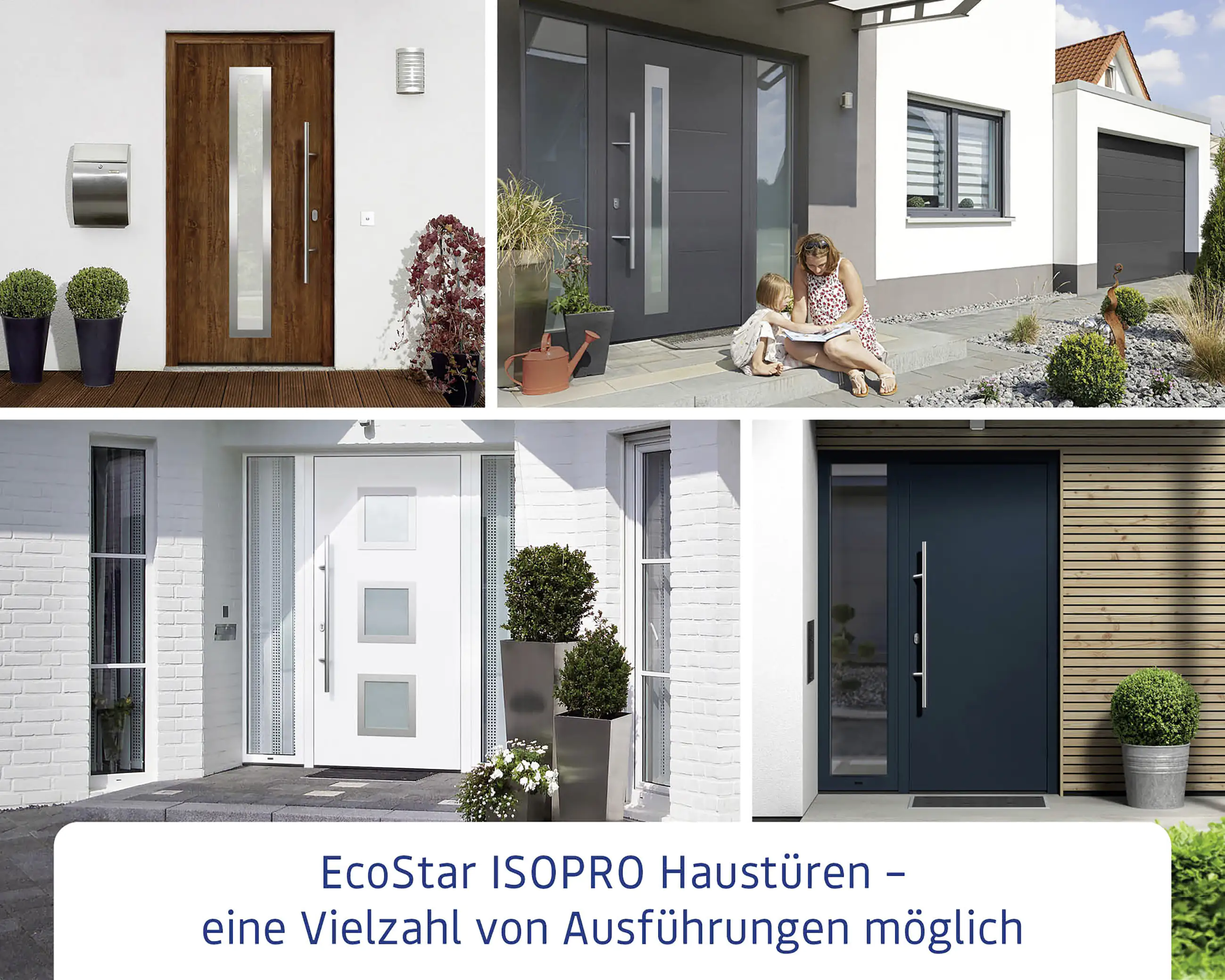 EcoStar Haustür ISOPRO IP 410S verkehrsweiß 110 x 210 cm EcoStar Haustür ISOPRO IP 410S verkehrsweiß 110 x 210 cm