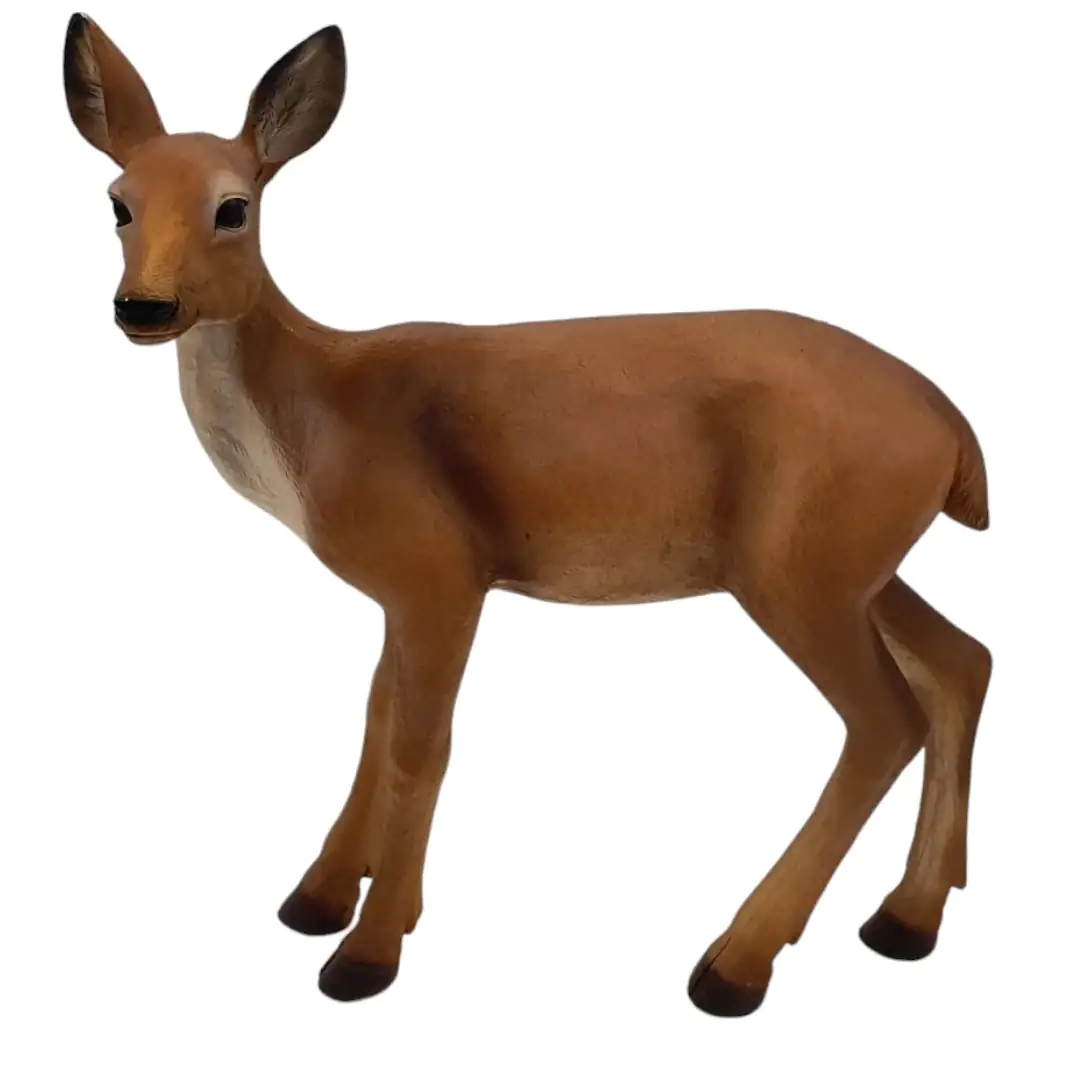 Dekofigur Reh stehend 45 x 12 x 38 cm 