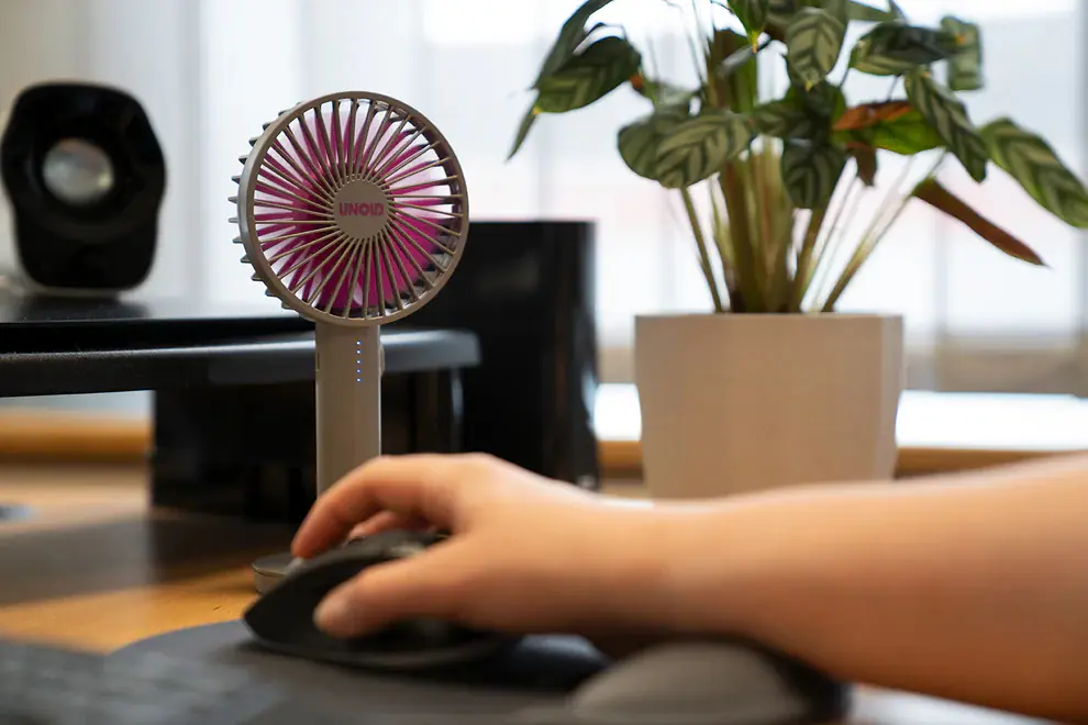 Unold Akku-Handventilator Breezy II pink