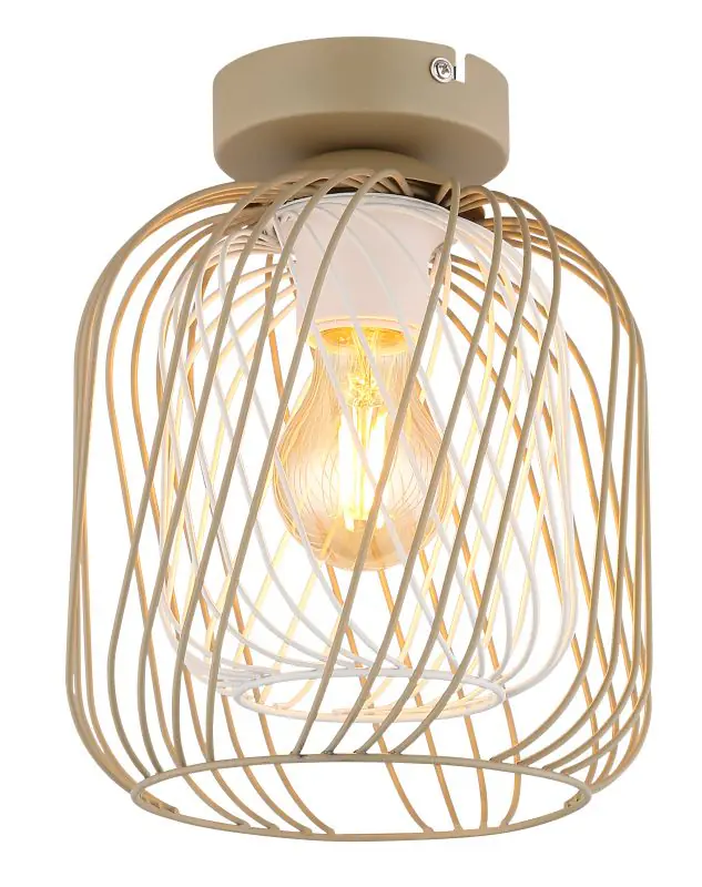 Globo Deckenleuchte Dichti 18 x 24,5 cm Ø x H sandfarben matt