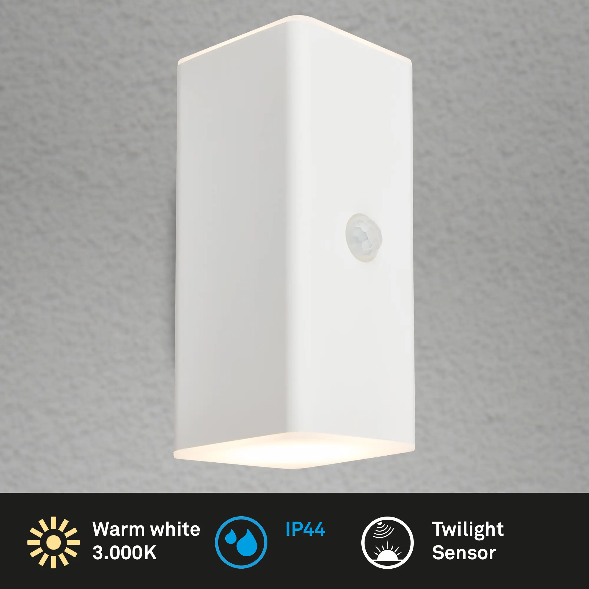 Briloner LED Akku-Außenwandleuchte Kuni 6W weiß warmweiß Briloner LED Akku-Außenwandleuchte Kuni 6W weiß warmweiß
