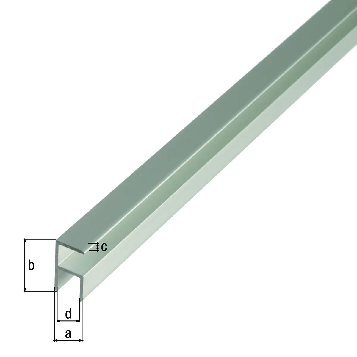 Alberts Eckprofil Aluminium eloxiert 12,9 x 24 x 1,5 mm x 2 m selbstklemmend