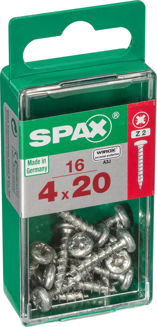 Spax Universalschrauben 4.0 x 20 mm TX 20 - 16 Stk.