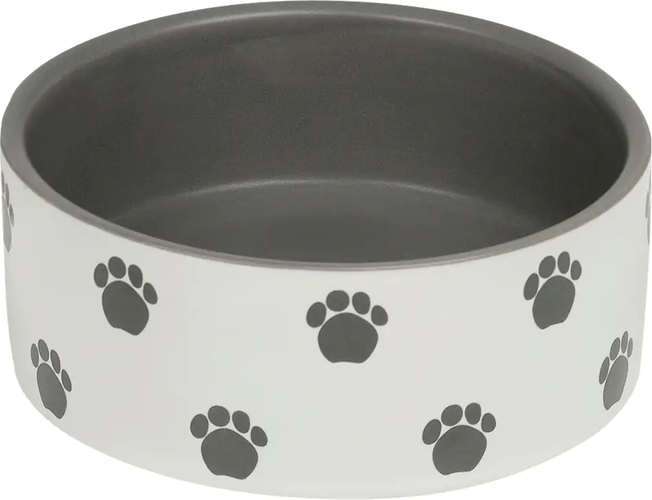 Nobby Hunde Keramiknapf PATA creme grau Ø 18 x 7 cm 1100 ml