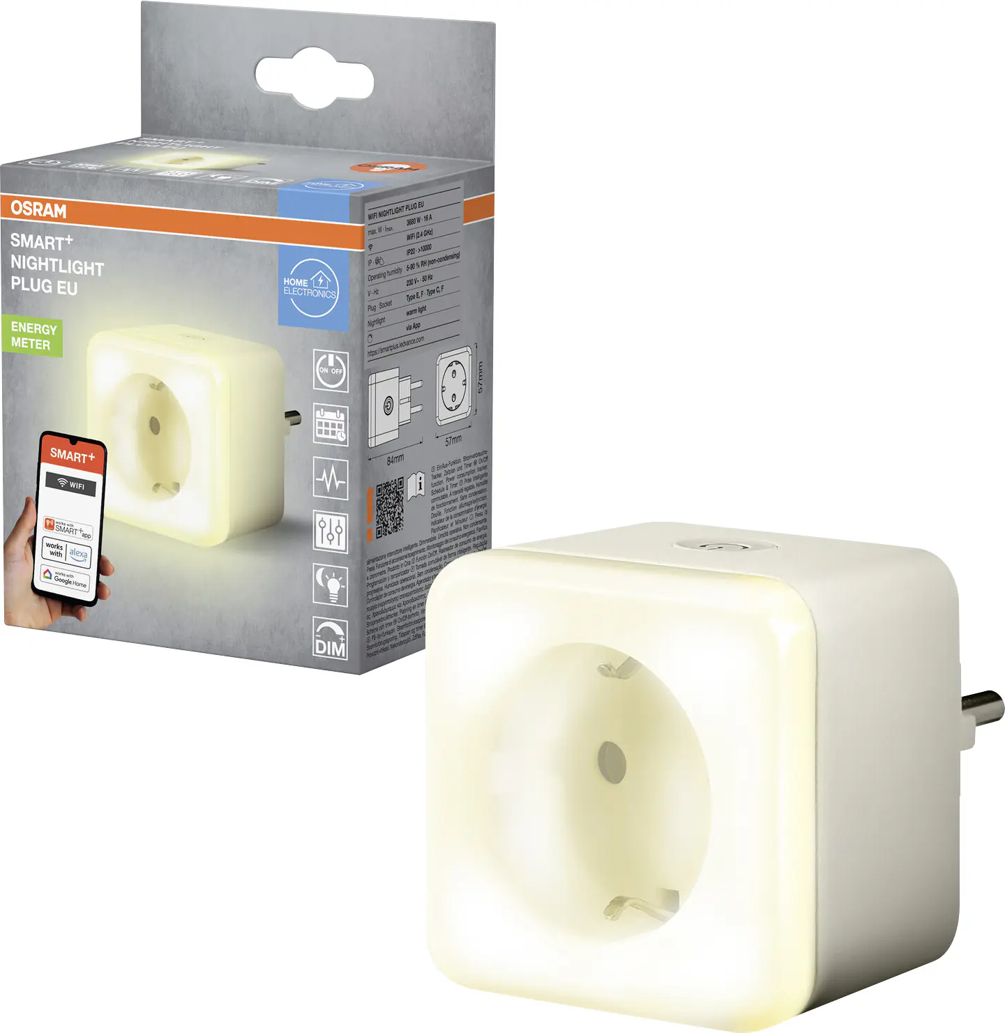 Osram Nachtlicht SMART+ WiFi Plug EU Weiß Osram Nachtlicht SMART+ WiFi Plug EU Weiß