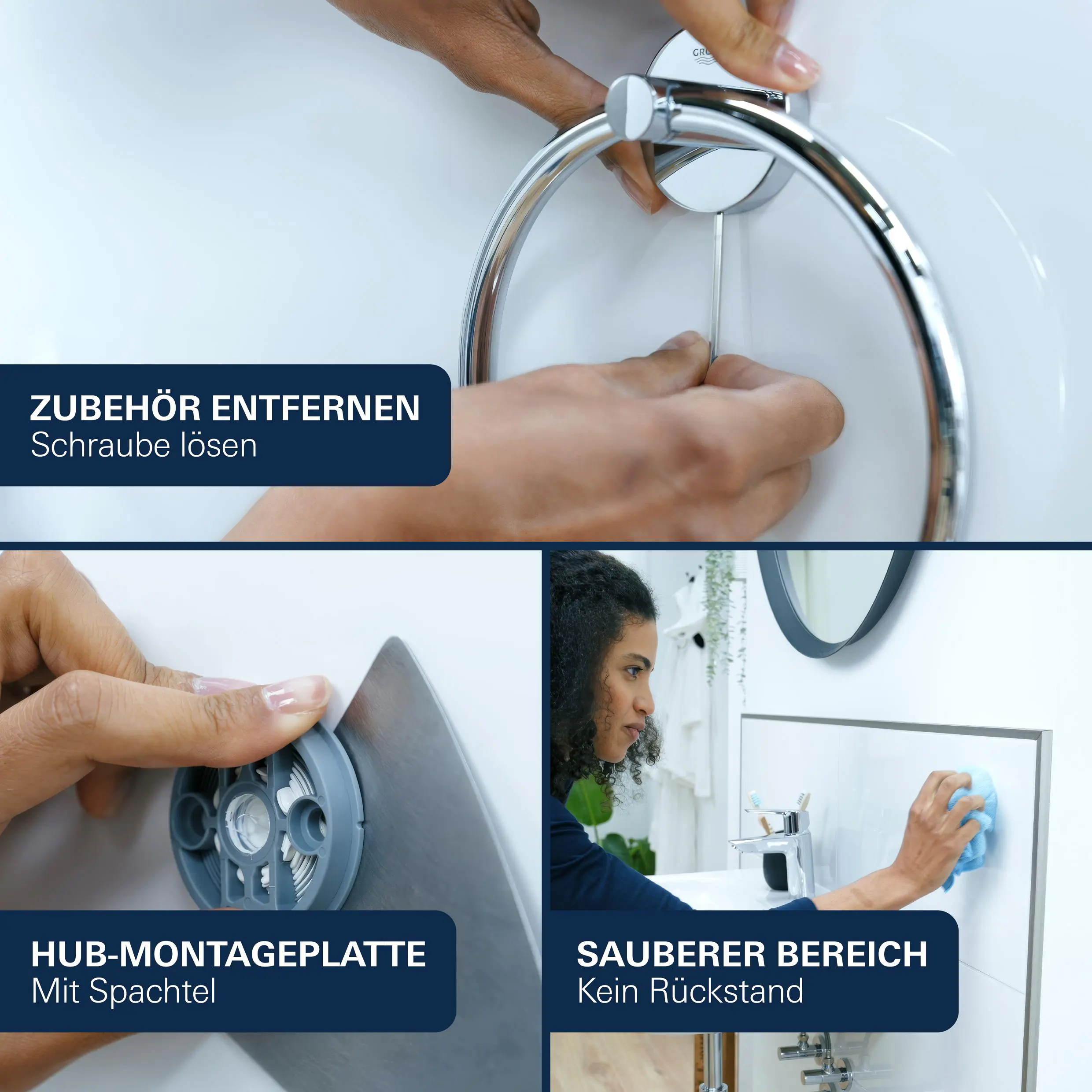 Grohe Start Seifenspender mit Halter matt black