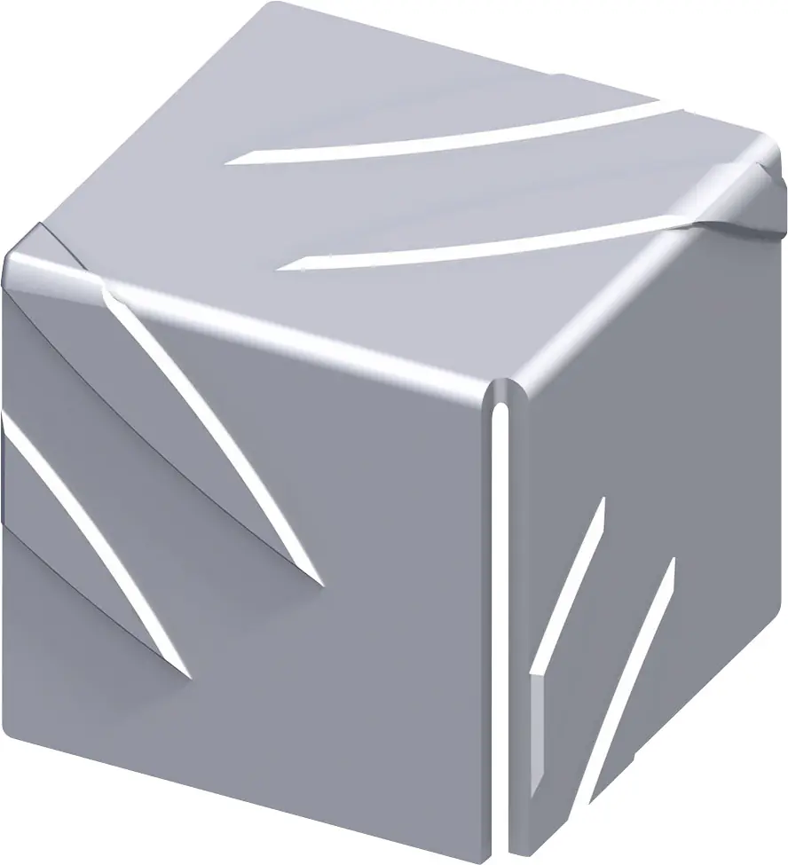 alfer Koffereck 29.5 mm 29.5 mm Aluminium roh blank